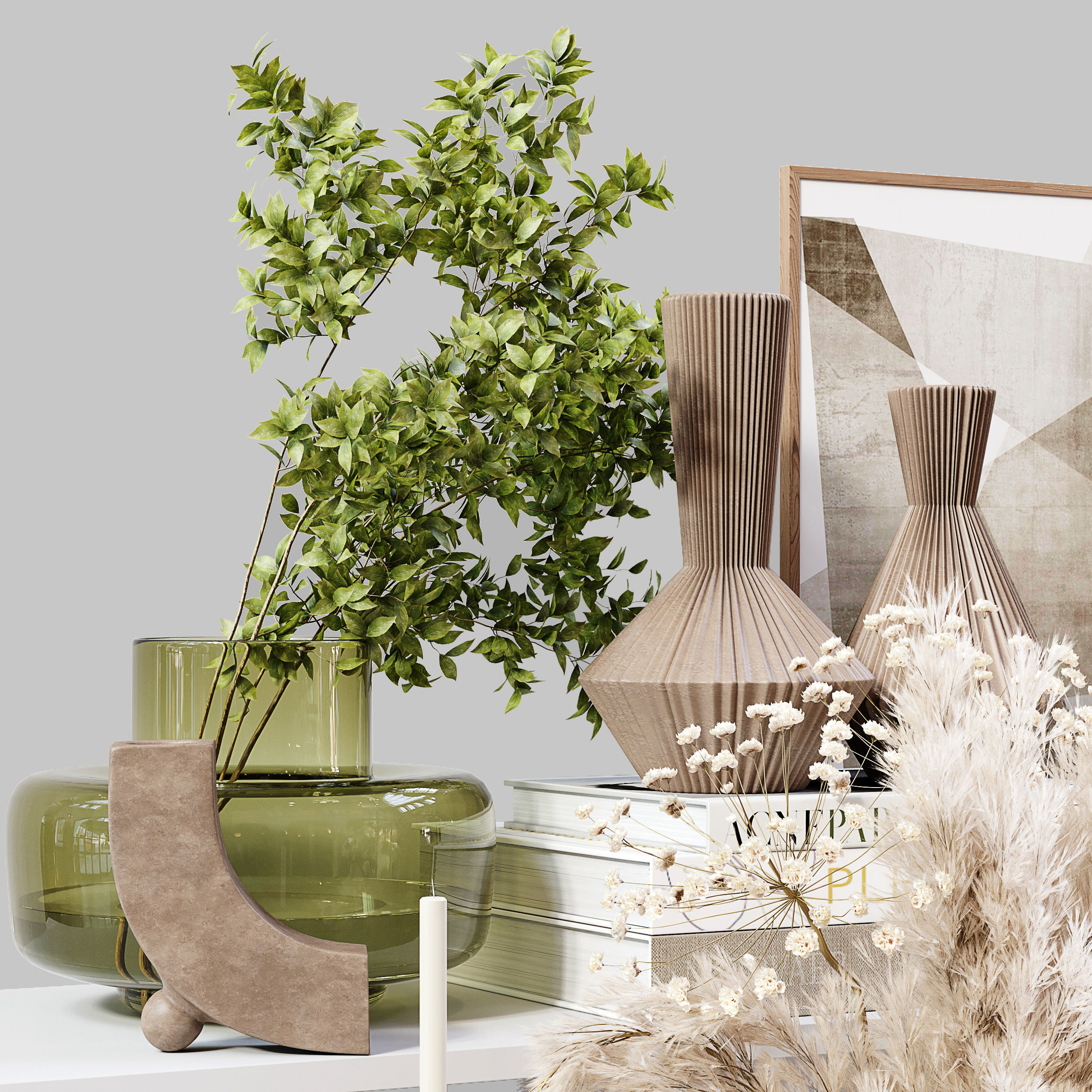 Decorative Set 03 3D model_2