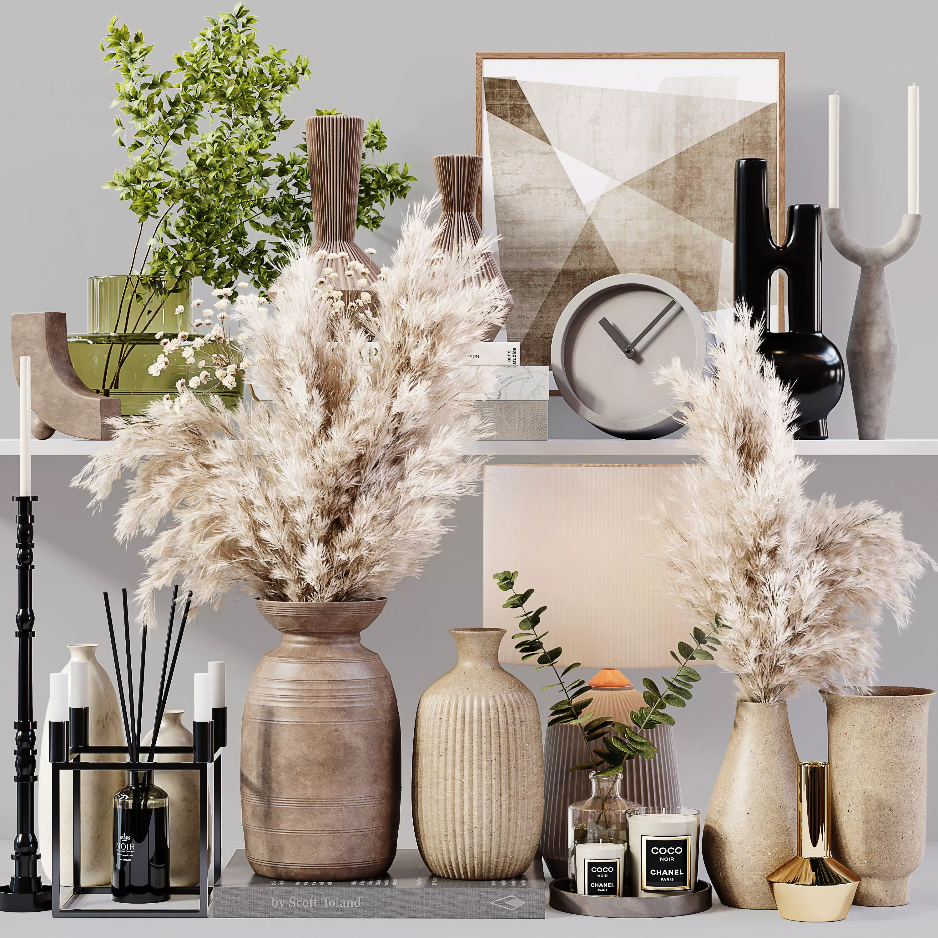 Decorative Set 03 3D model_0