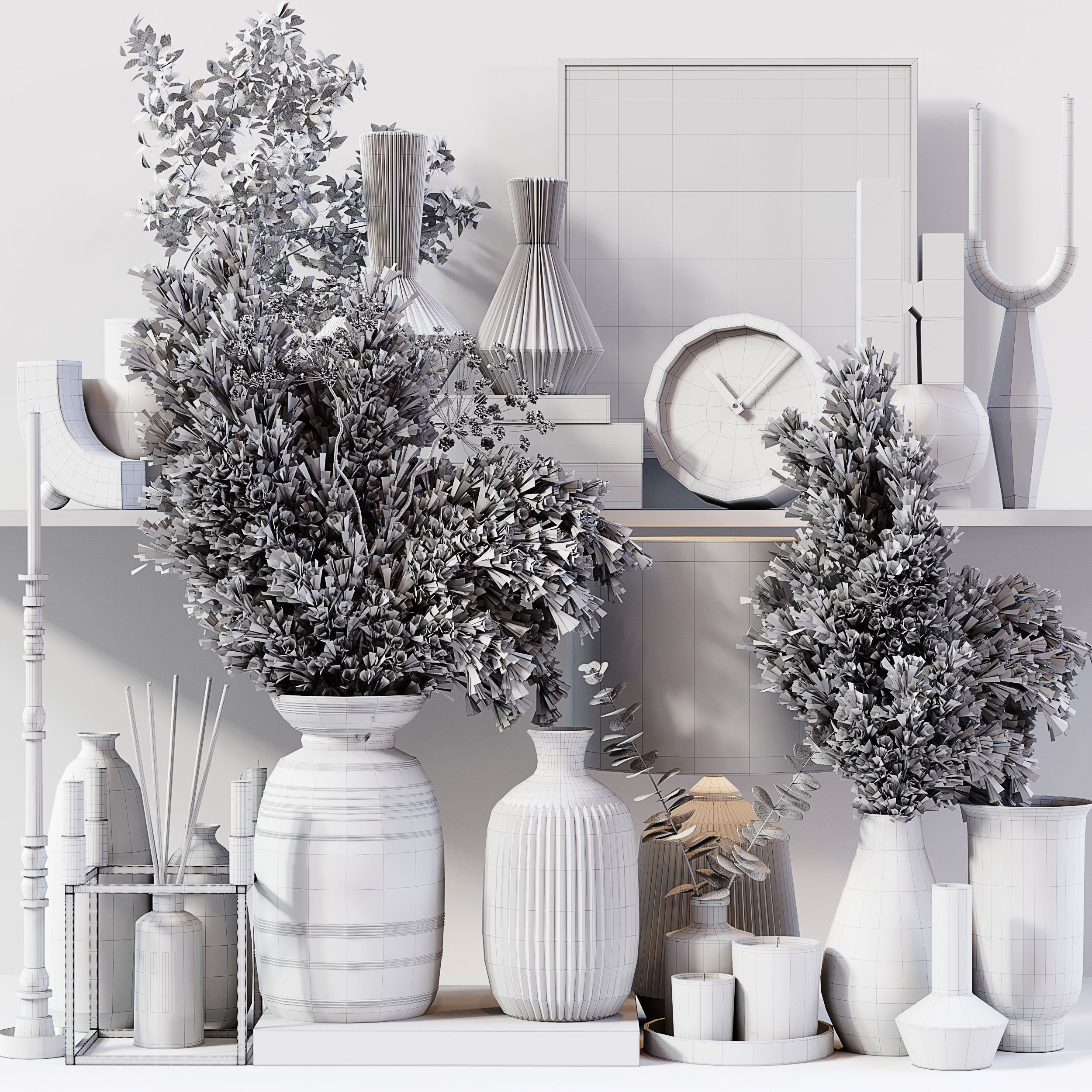 Decorative Set 03 3D model_5