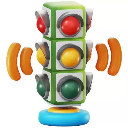 3D Smart Tech Smart Traffic Light Low-poly 3D model 3D Smart Tech Smart Traffic Light Low-poly 3D model