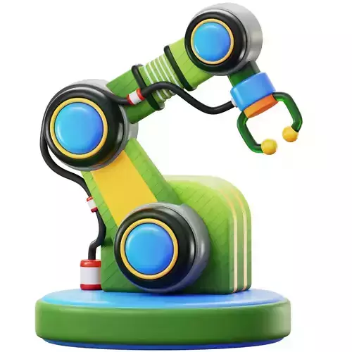 3D Smart Tech Robotic Arm Low-poly 3D model 3D Smart Tech Robotic Arm Low-poly 3D model