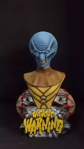 Without Warning Alien Bust Statue STL File