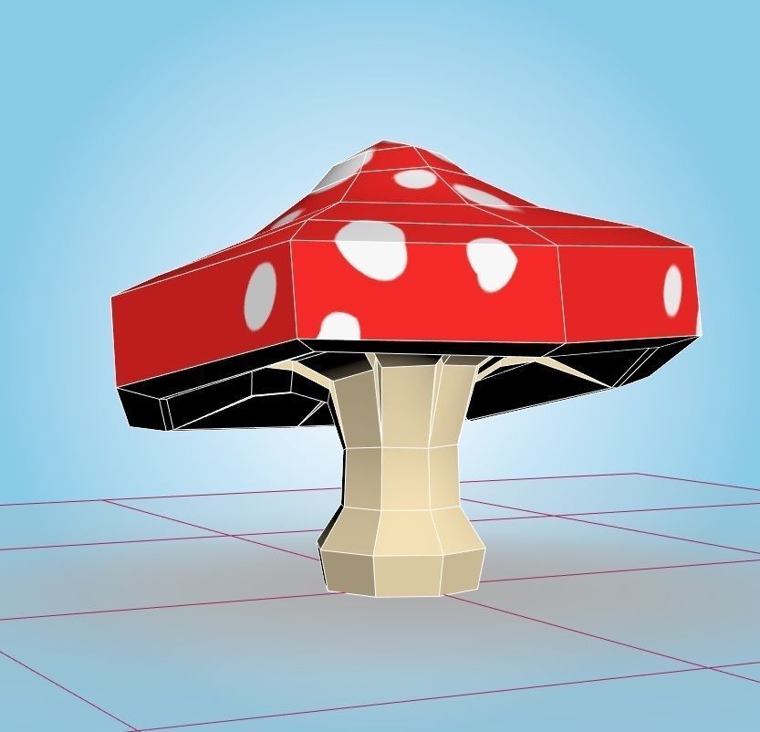 Mushroom 3D model_4