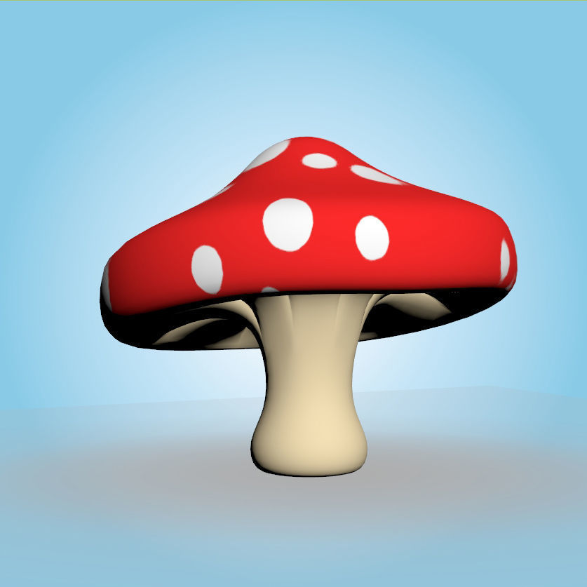 Mushroom 3D model_3