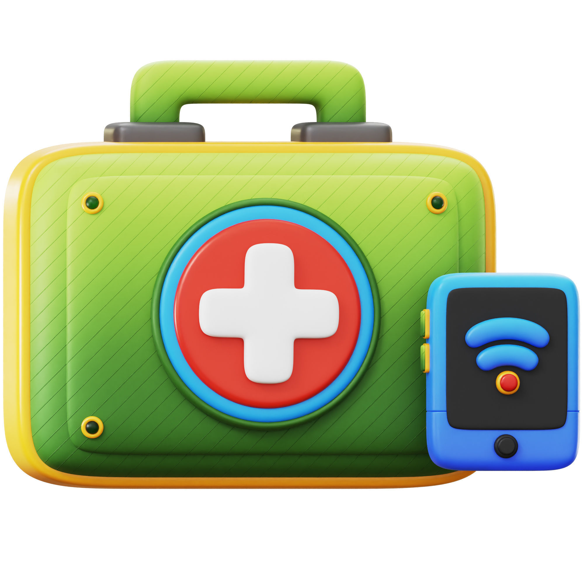 IOT Smart Technologies Icon Pack 3D Model Low-poly 3D model_15