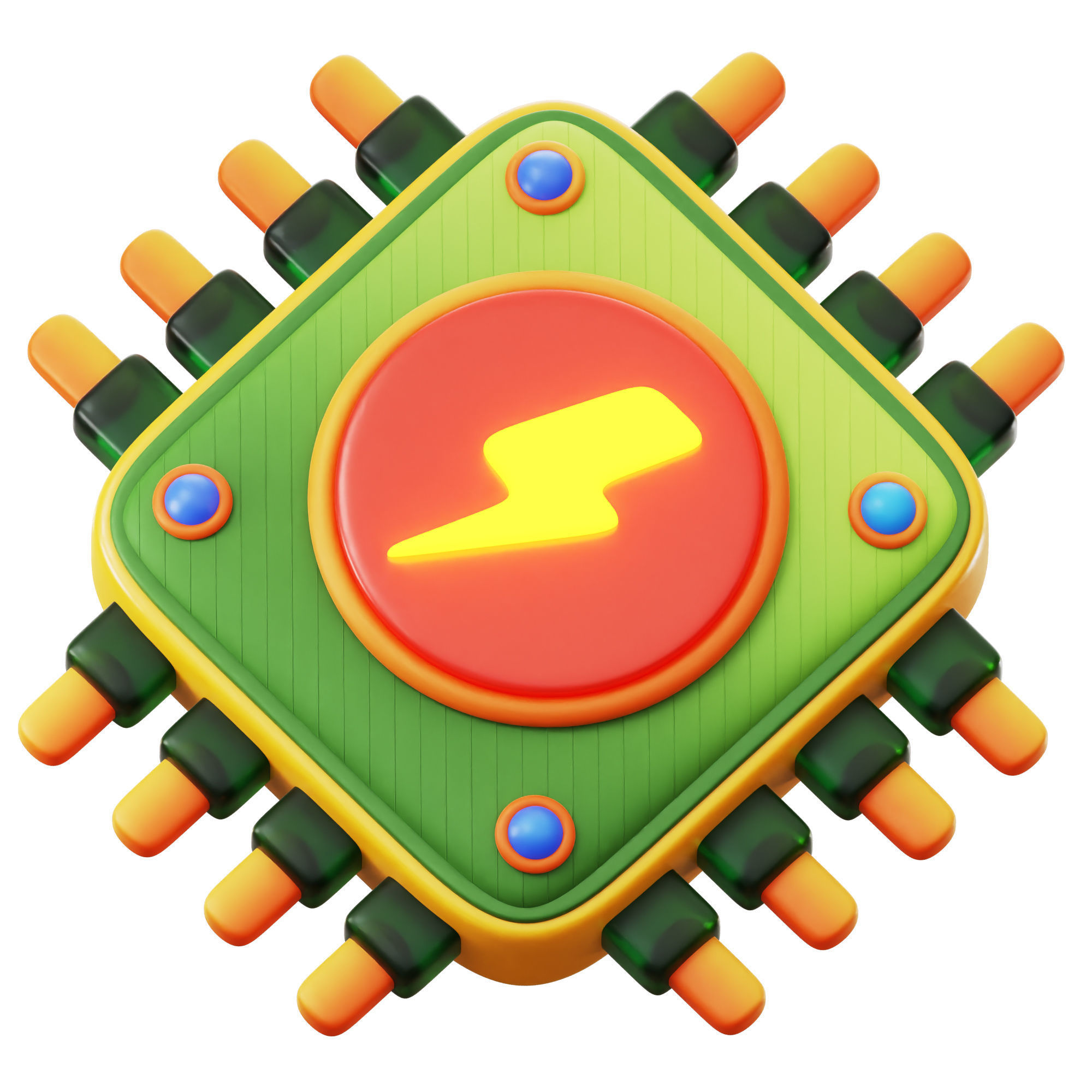 IOT Smart Technologies Icon Pack 3D Model Low-poly 3D model_8