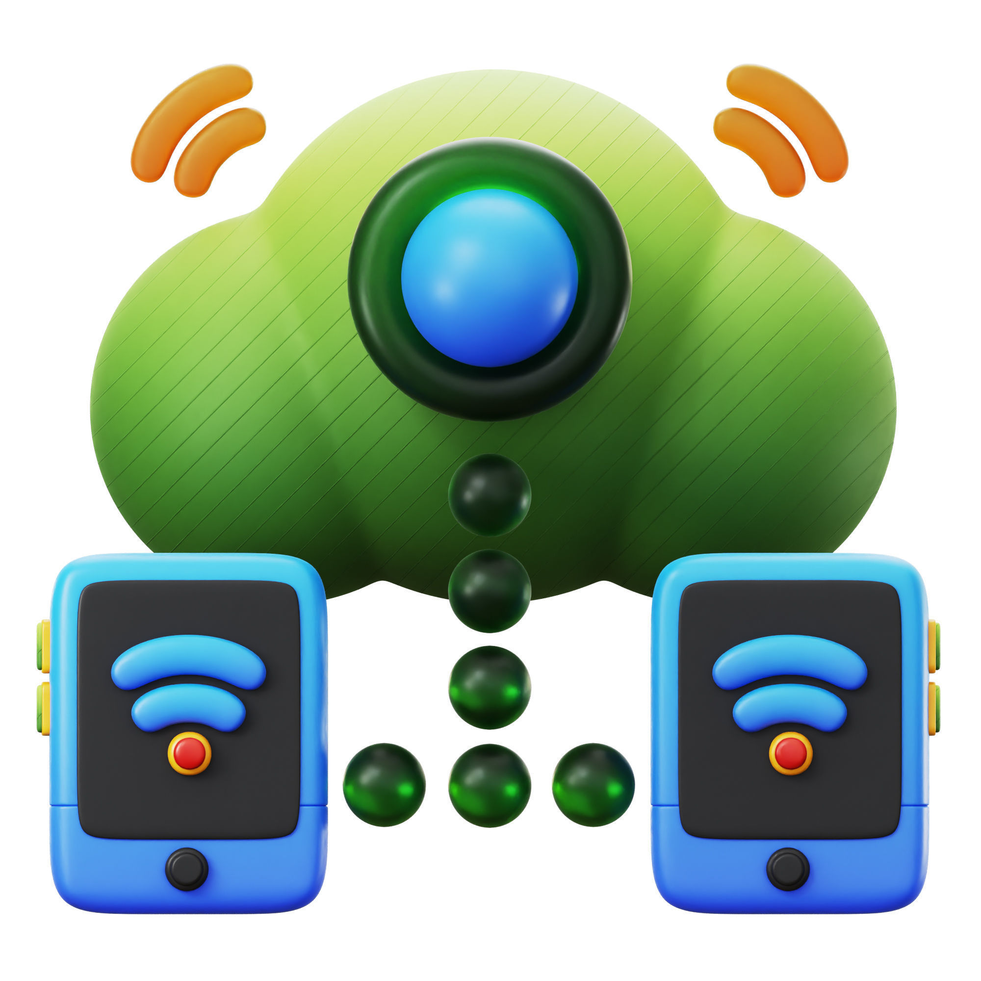 IOT Smart Technologies Icon Pack 3D Model Low-poly 3D model_14