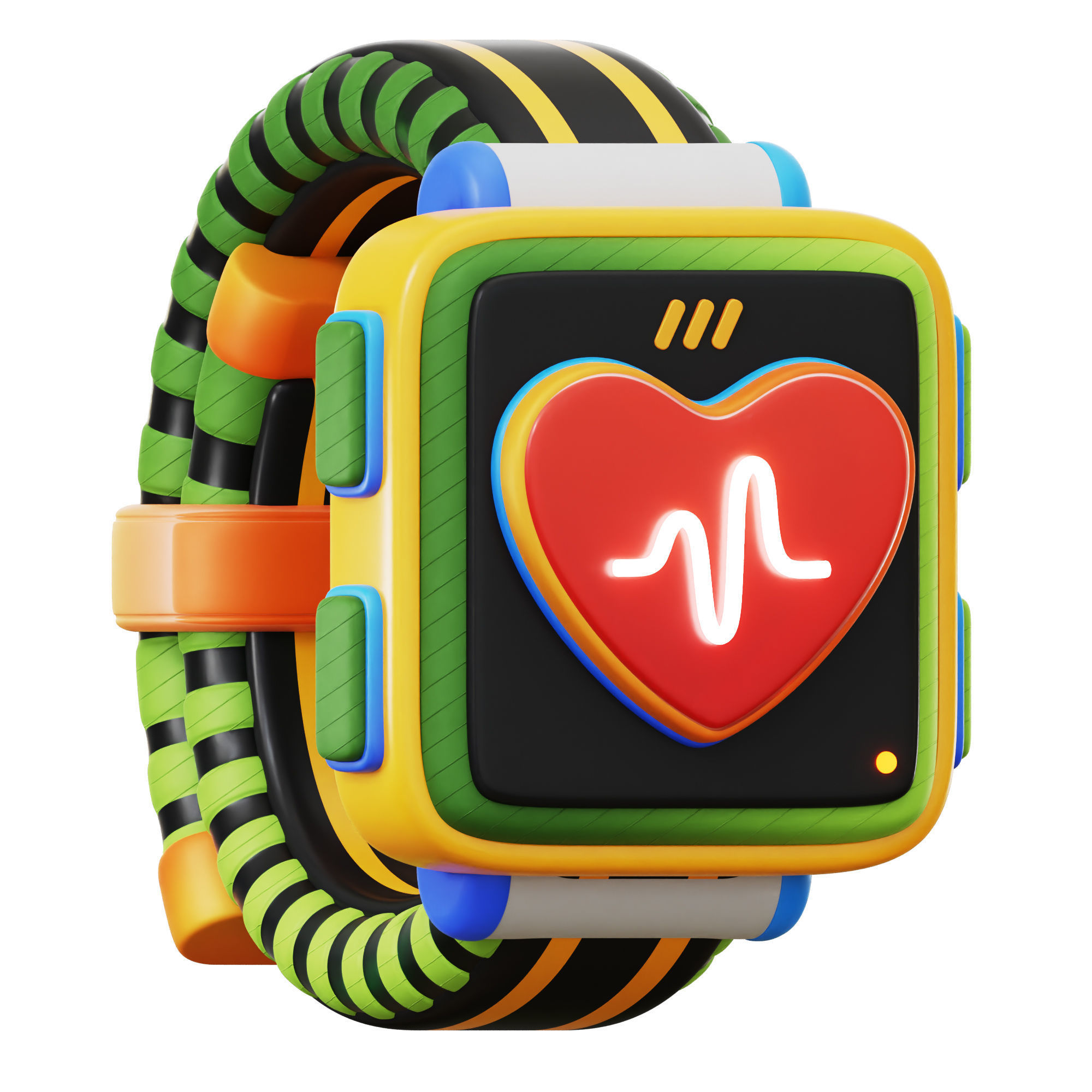 IOT Smart Technologies Icon Pack 3D Model Low-poly 3D model_6