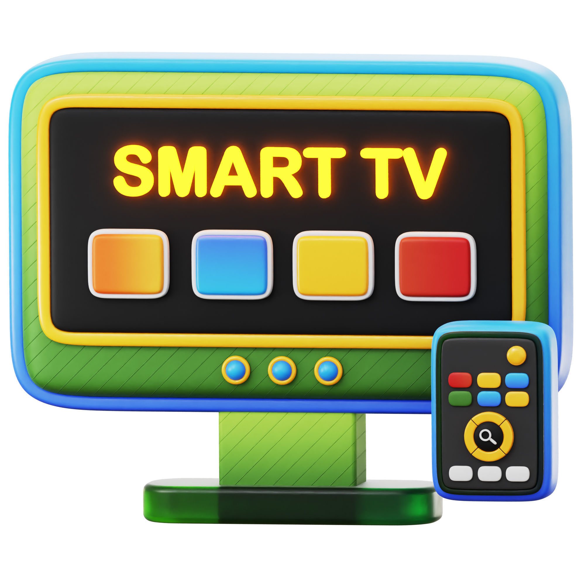 IOT Smart Technologies Icon Pack 3D Model Low-poly 3D model_19