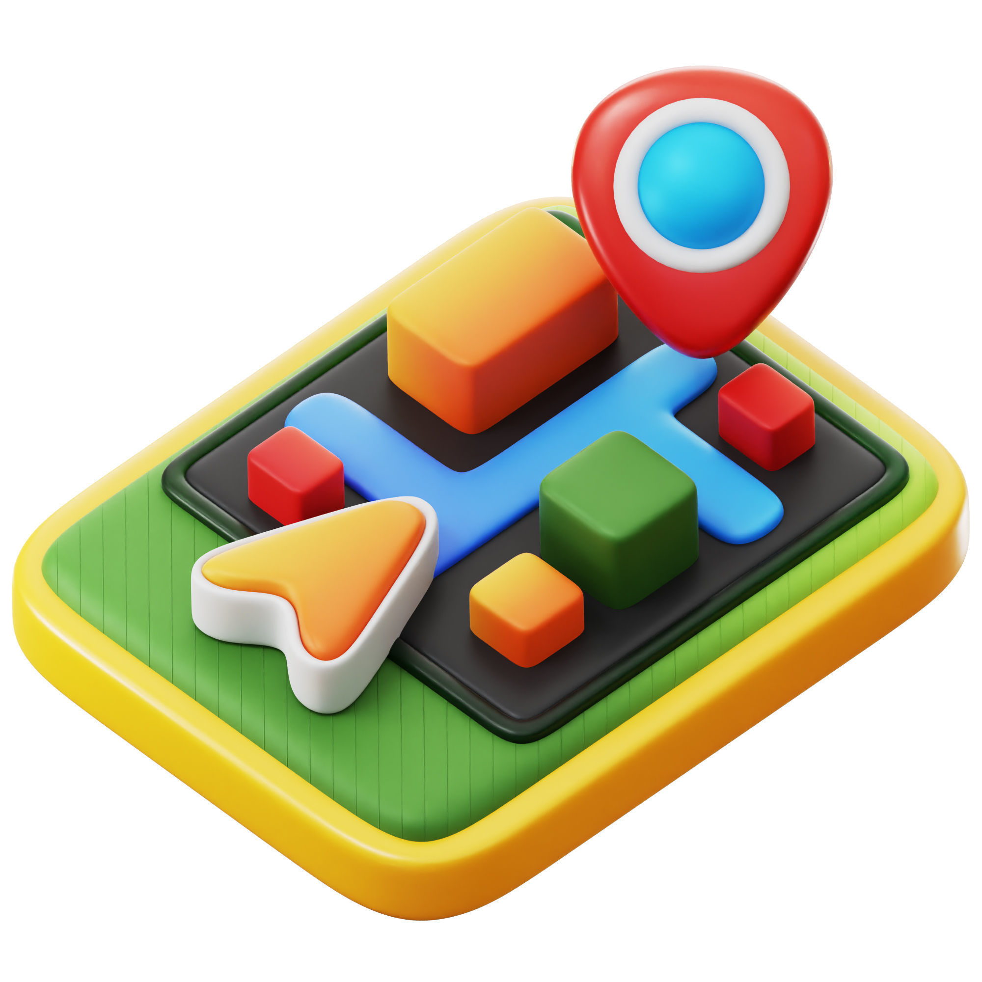 IOT Smart Technologies Icon Pack 3D Model Low-poly 3D model_10