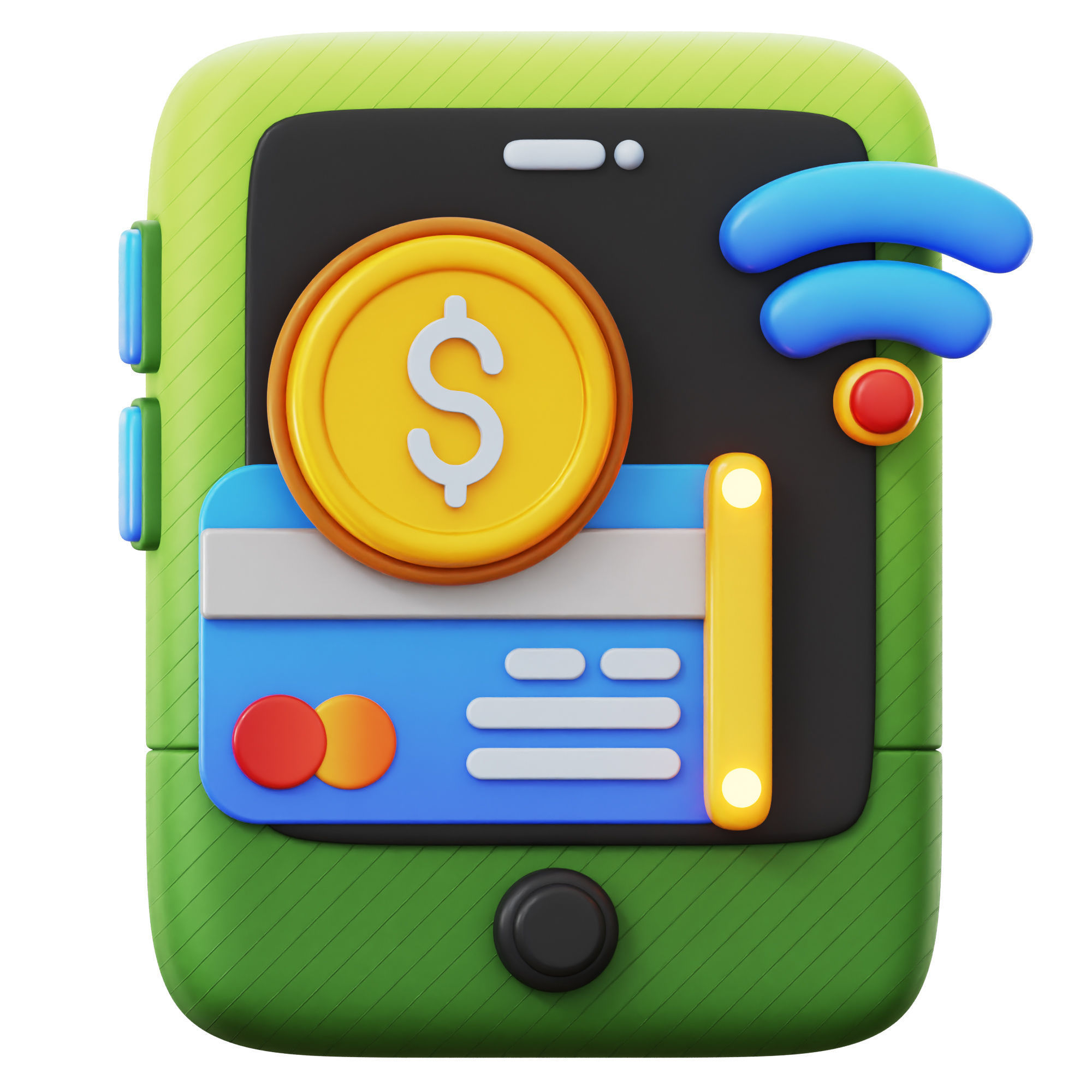 IOT Smart Technologies Icon Pack 3D Model Low-poly 3D model_2