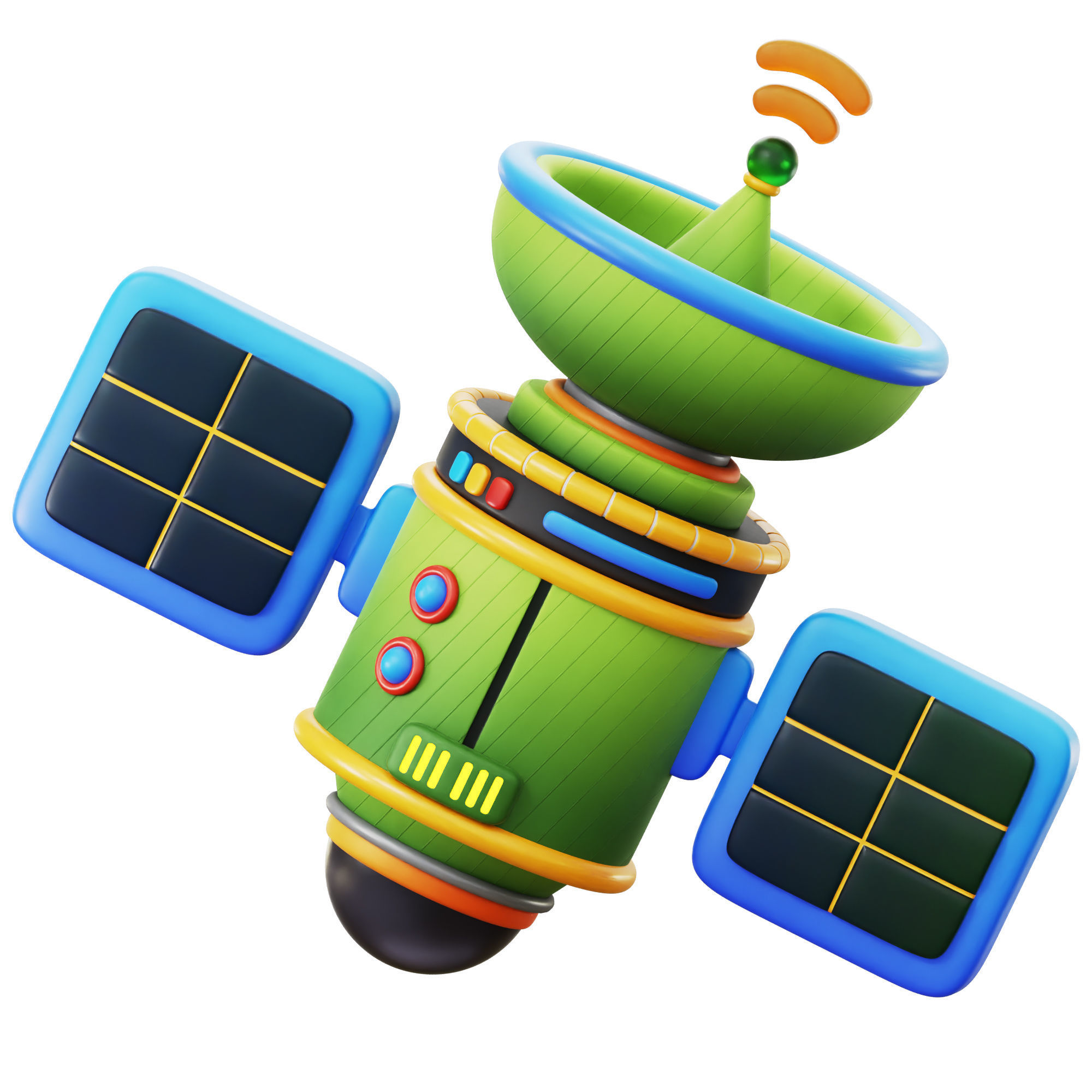 IOT Smart Technologies Icon Pack 3D Model Low-poly 3D model_13