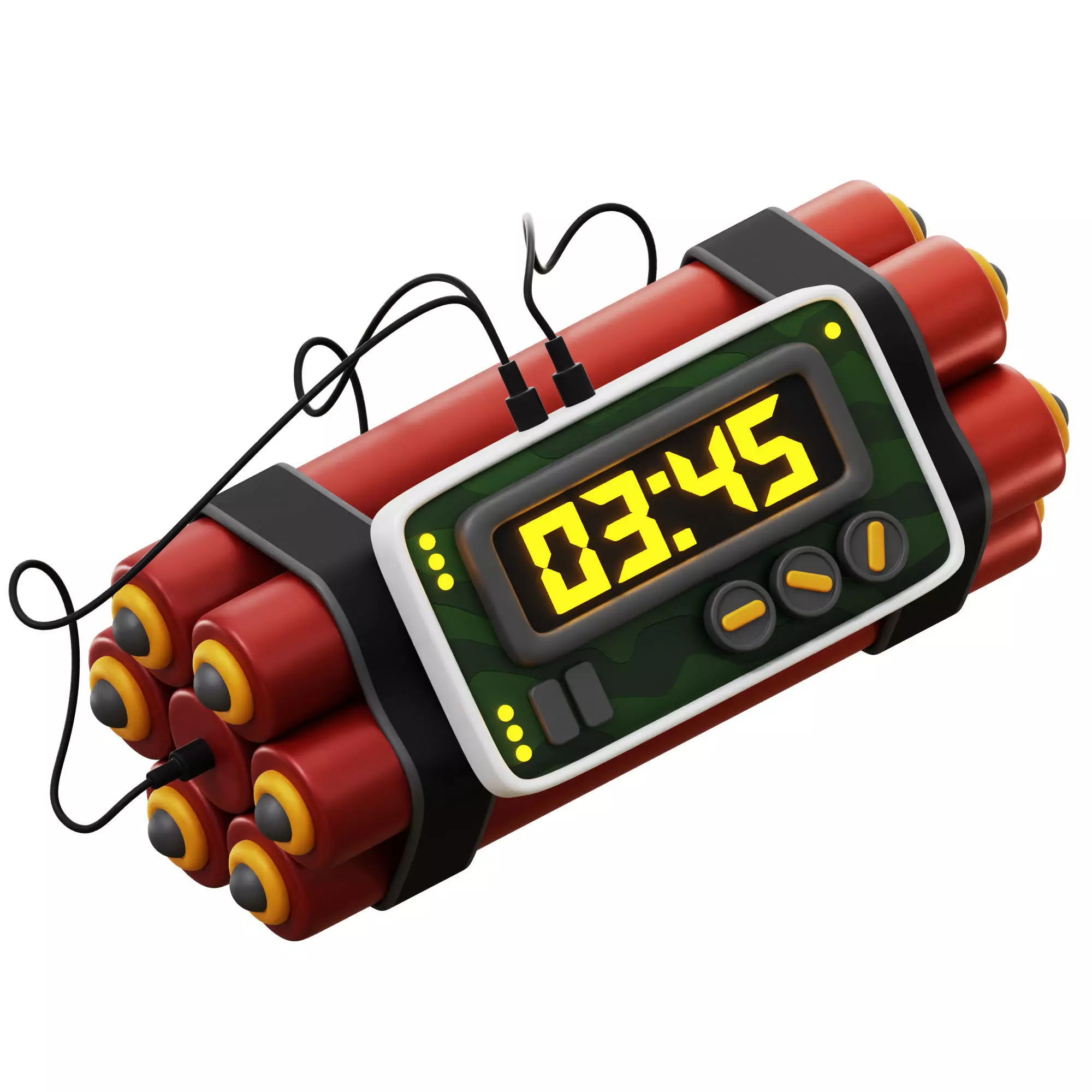 3D model 3D Army Time Bomb VR / AR / low-poly | CGTrader