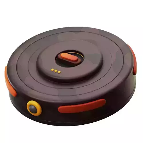 3D Army Land Mine Low-poly 3D model