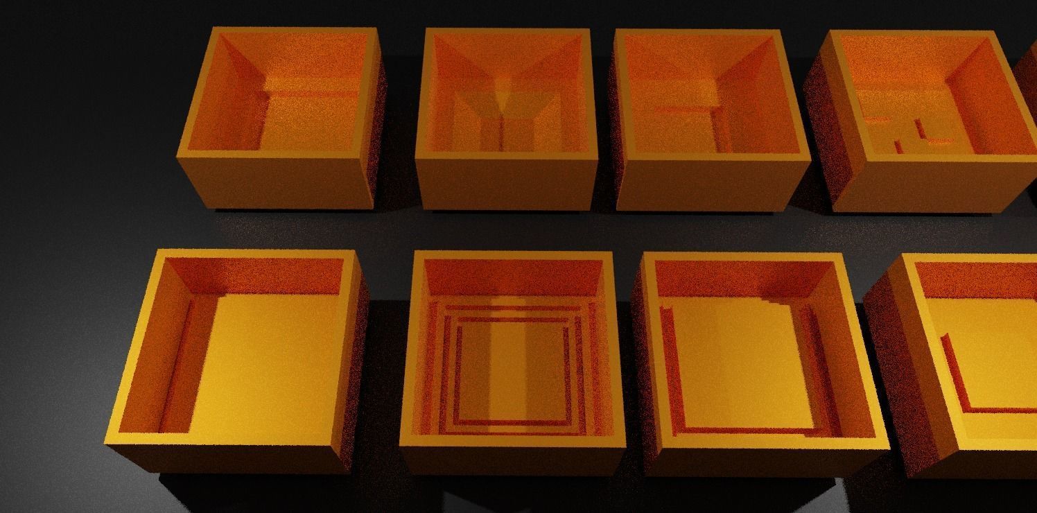 Molds For Tiles simple Collection Tiles Molds Prefabs 3D print model_4