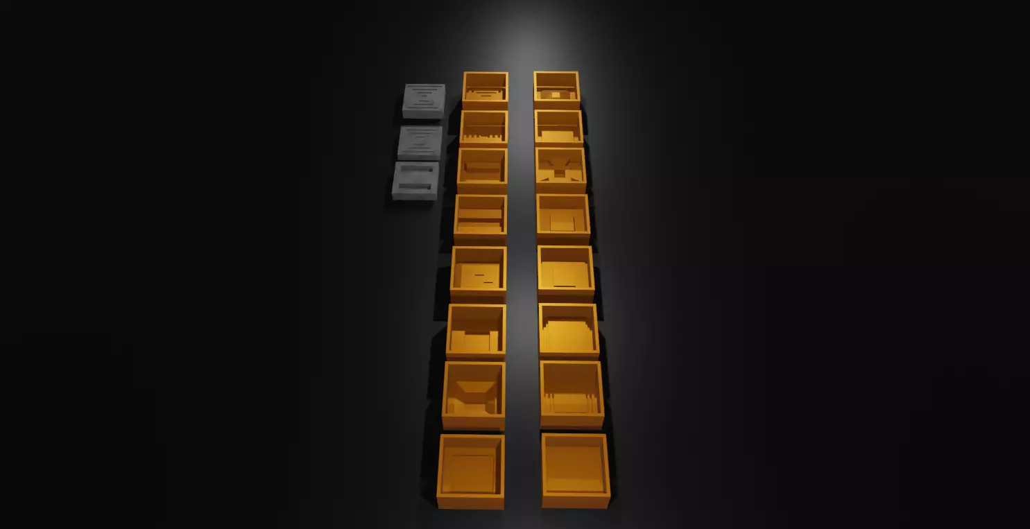 Molds For Tiles simple Collection Tiles Molds Prefabs 3D print model_0