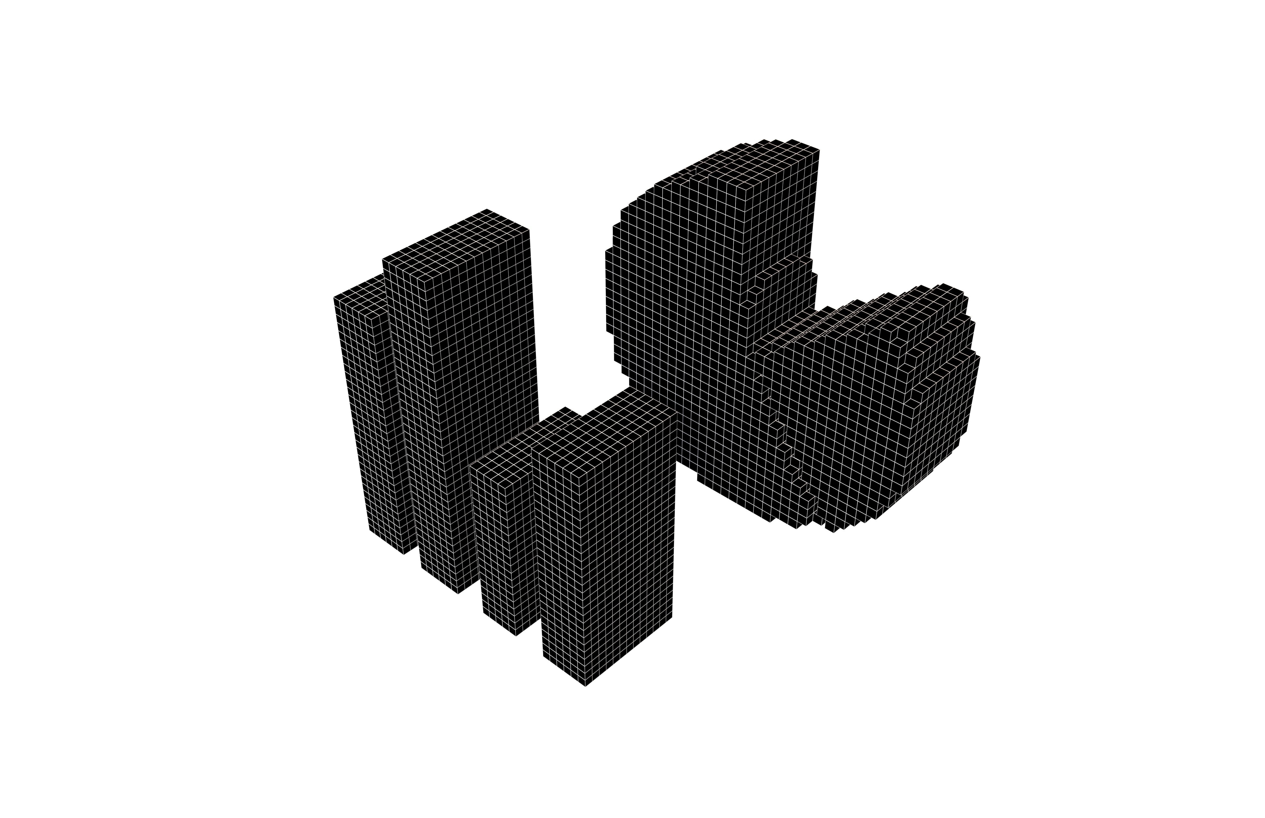 Voxel Ecommerce Symbol v1 001 Low-poly 3D model_5