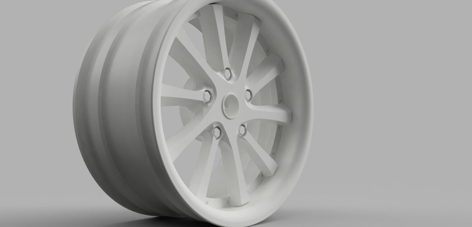 D52mm 12MM HEX RC Wheels Weds Kranze Vishunu 3D print model_2