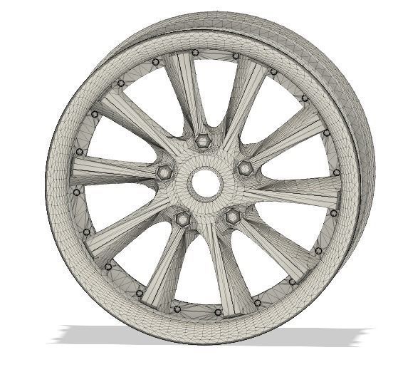 D52mm 12MM HEX RC Wheels Weds Kranze Vishunu 3D print model_6