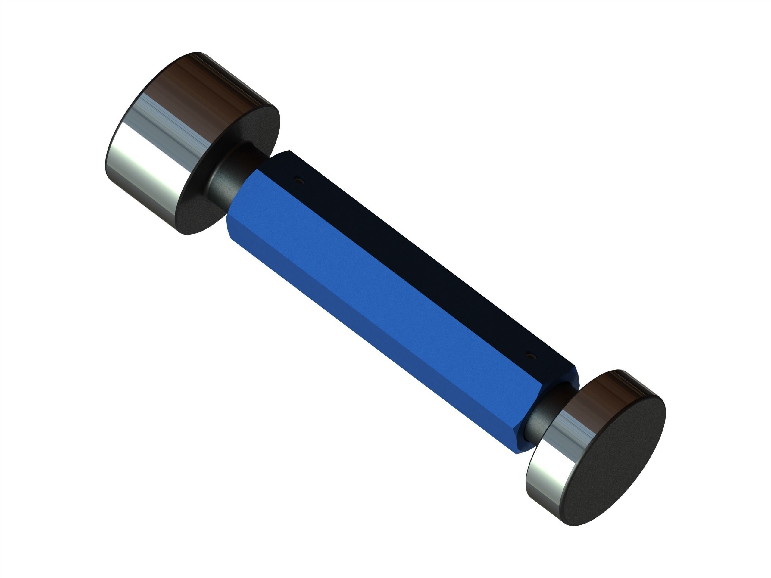 Cylindrical Type Plug Gauge Set for Measuring Range  6 to 50 mm Low-poly 3D model_46