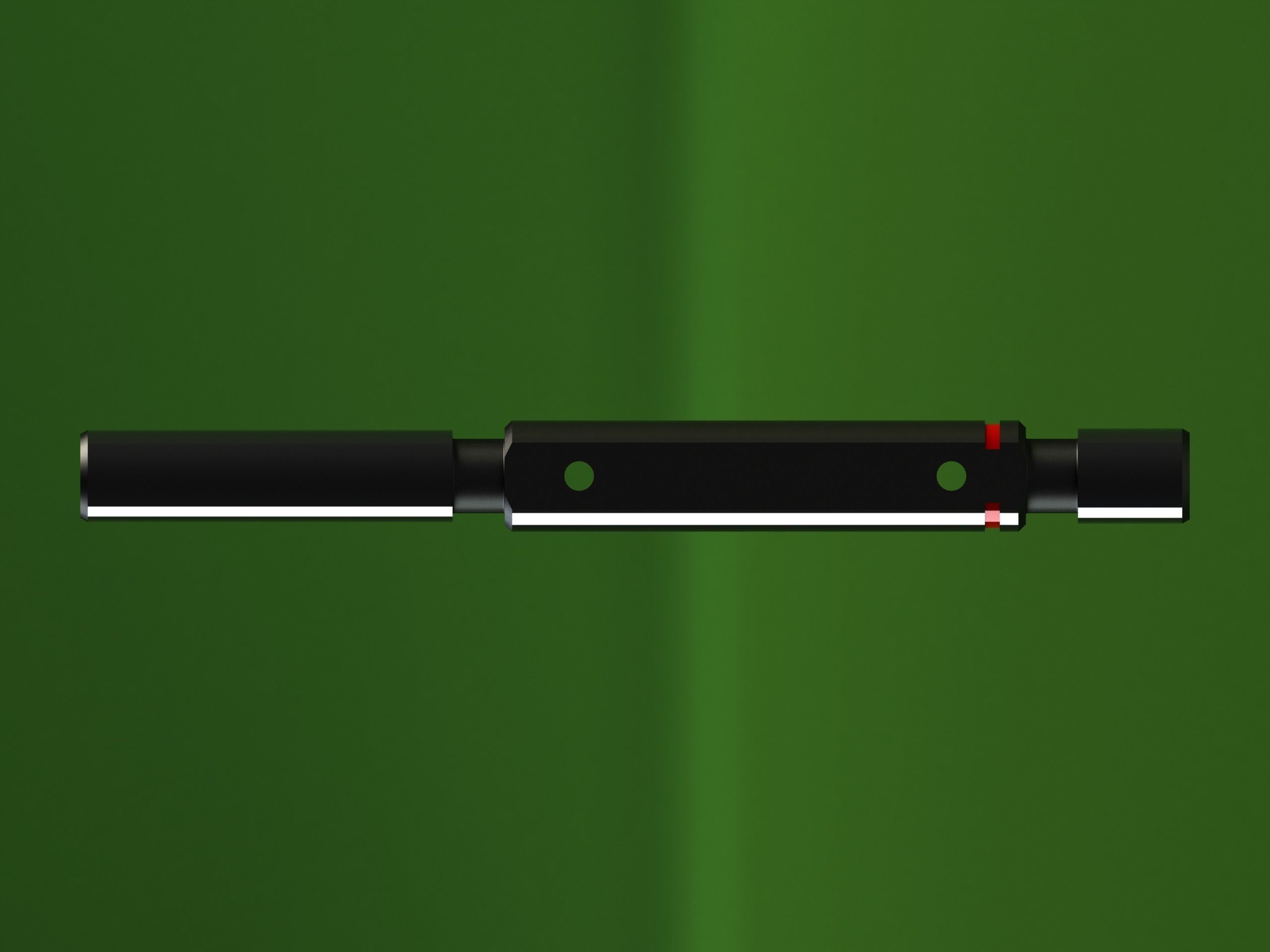 Cylindrical Type Plug Gauge Set for Measuring Range  6 to 50 mm Low-poly 3D model_13