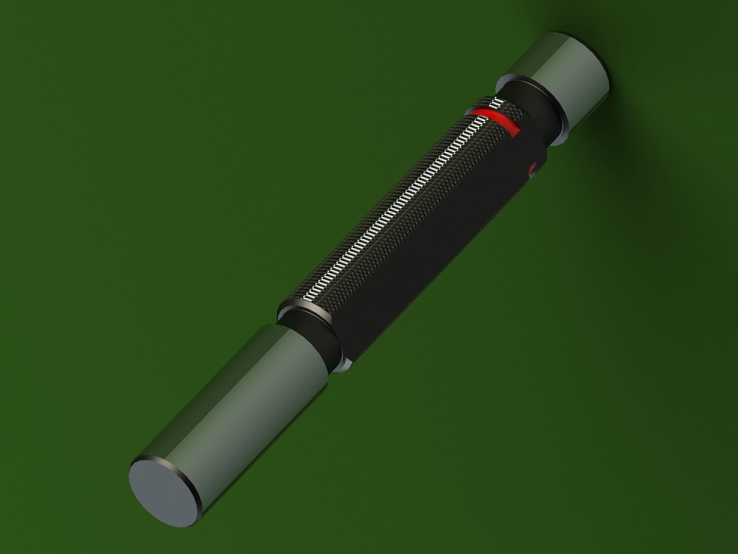 Cylindrical Type Plug Gauge Set for Measuring Range  6 to 50 mm Low-poly 3D model_19