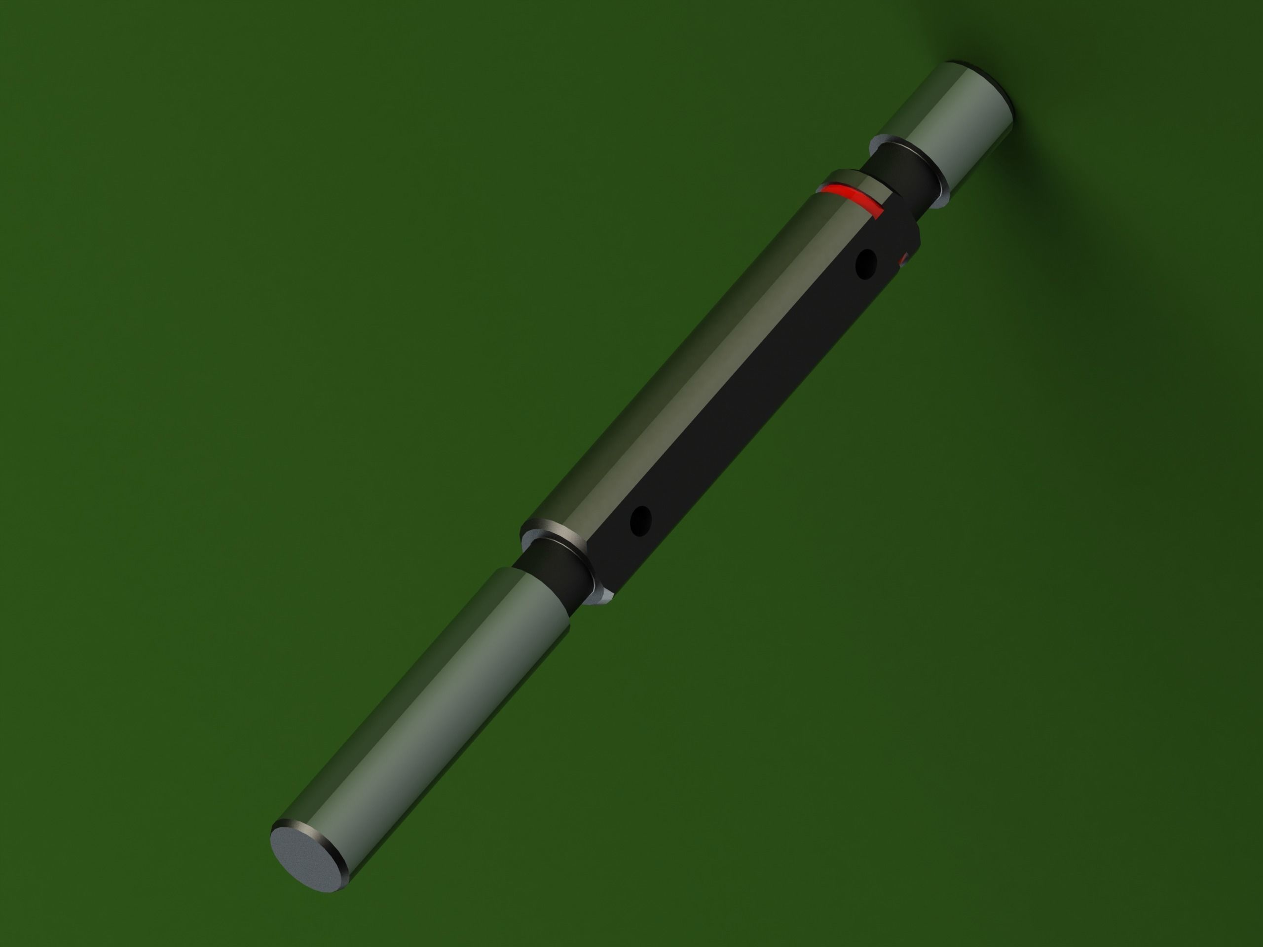 Cylindrical Type Plug Gauge Set for Measuring Range  6 to 50 mm Low-poly 3D model_11