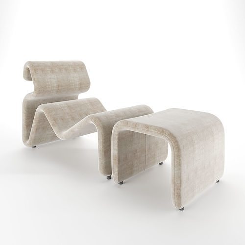 Etcetera Lounge Chair 3D model