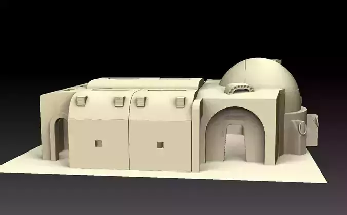Mos Eisley Cantina Diorama Playset 3D print model