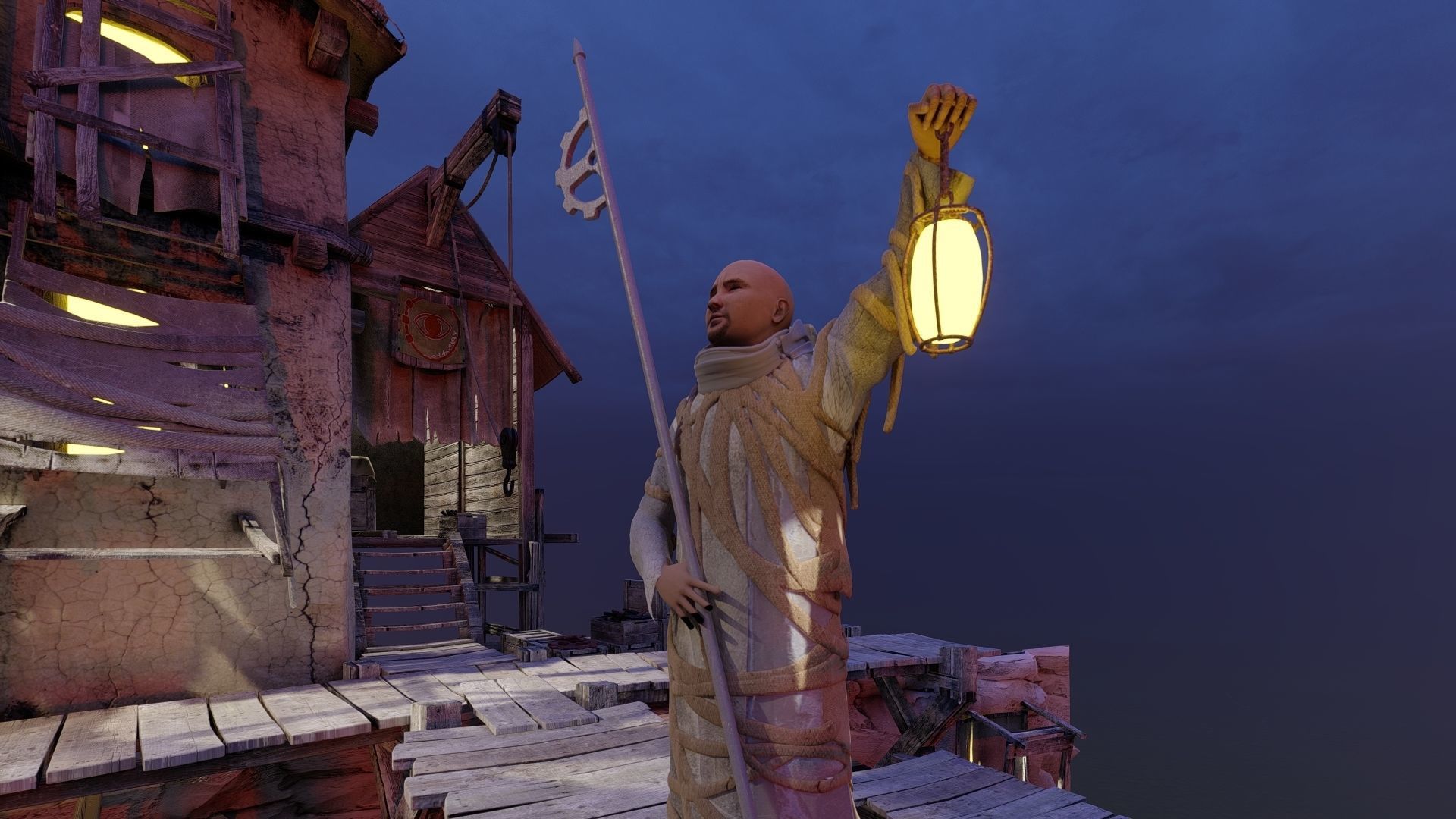 Lumion 10-12 alien biological invasion science fiction scene  Low-poly 3D model_6