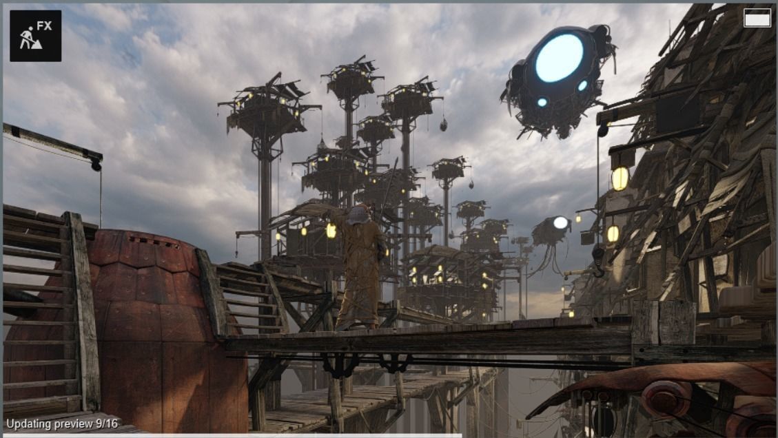 Lumion 10-12 alien biological invasion science fiction scene  Low-poly 3D model_9