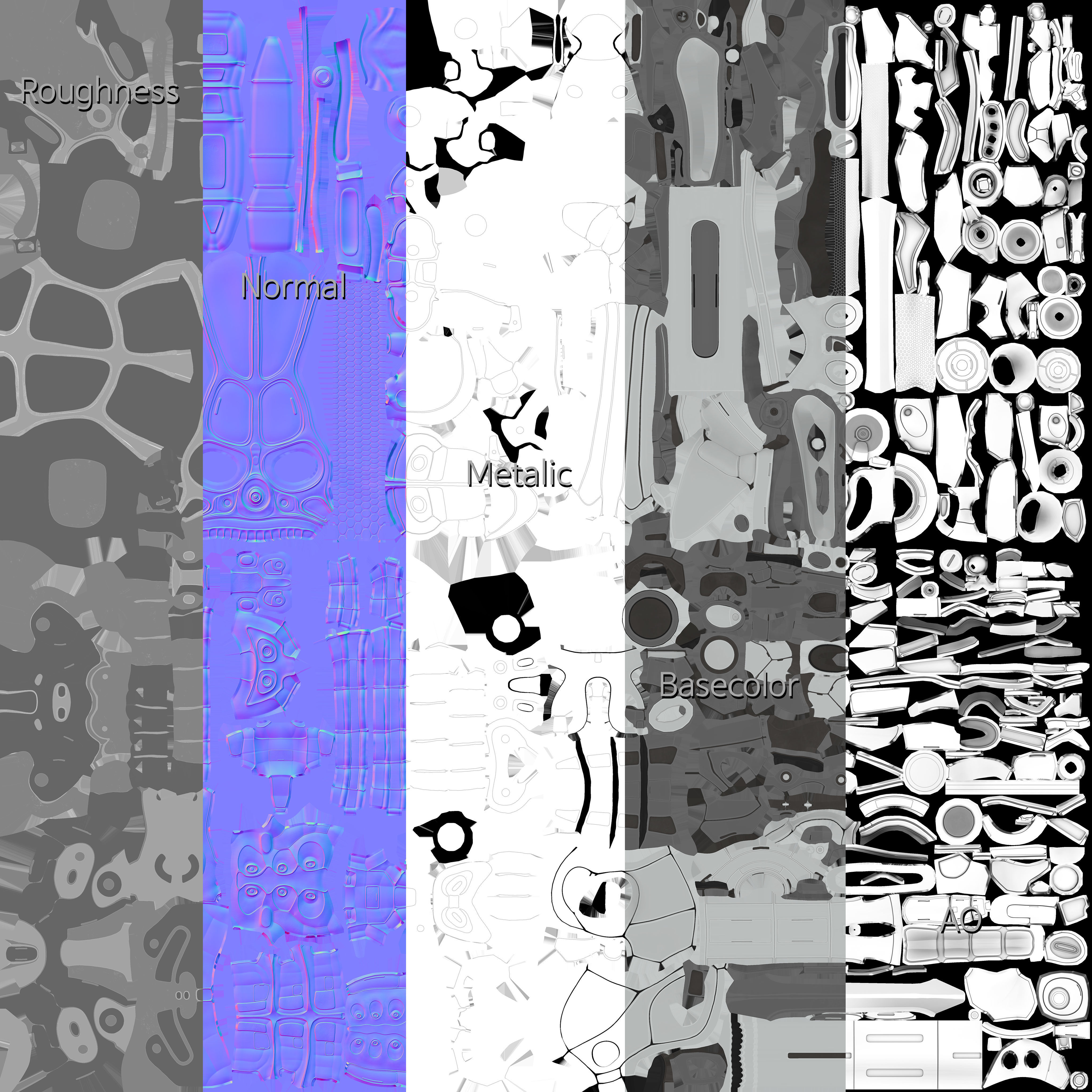 Cyborg Ben Lowpoly Game ready Low-poly 3D model_33