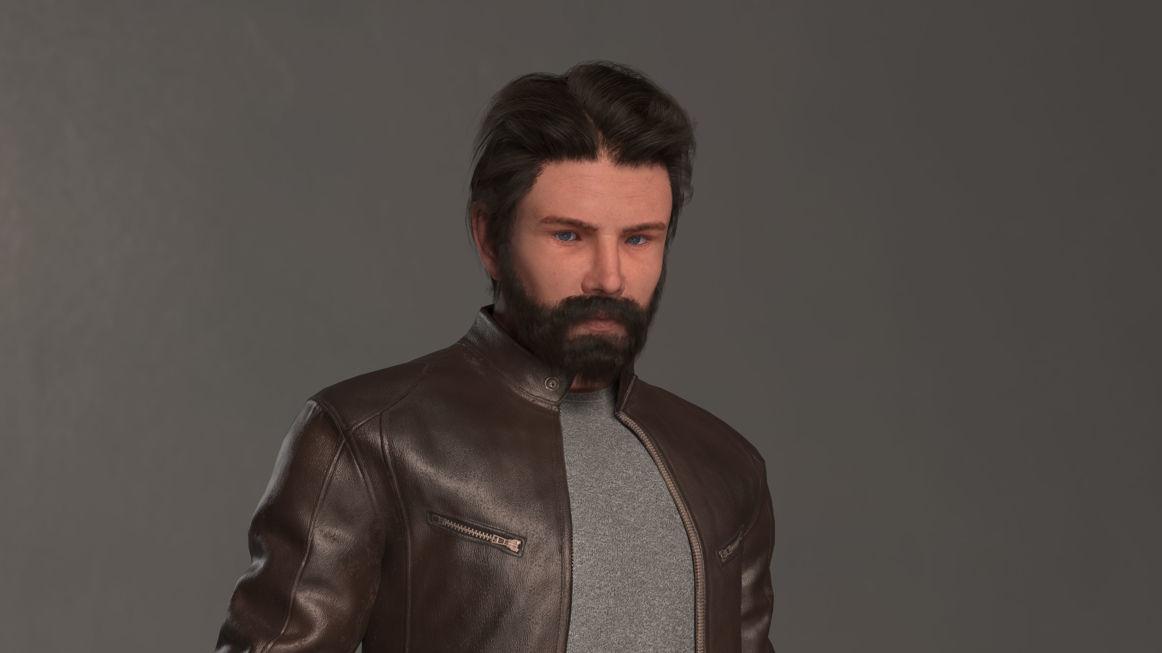 Cyborg Ben Lowpoly Game ready Low-poly 3D model_27