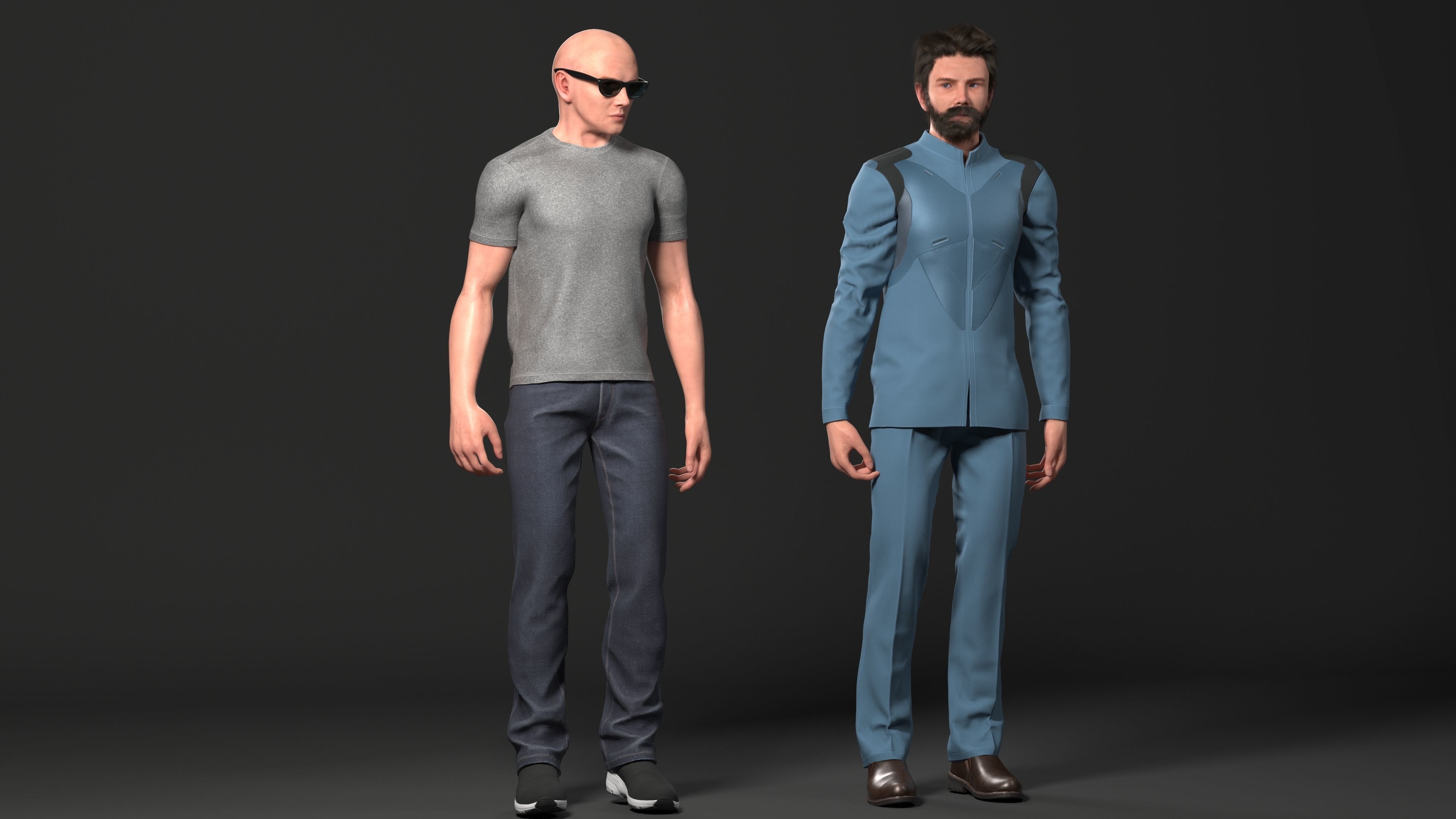 Cyborg Ben Lowpoly Game ready Low-poly 3D model_14