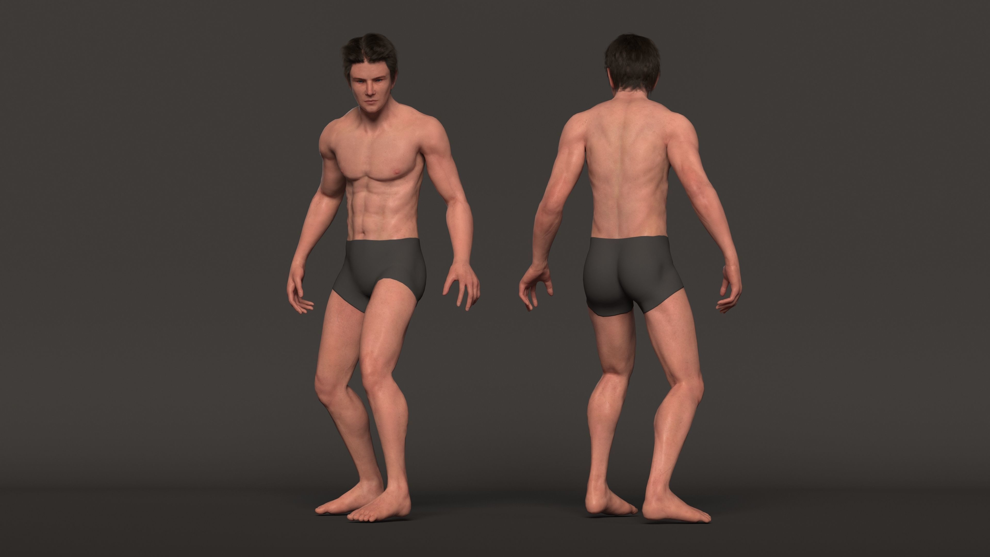 Cyborg Ben Lowpoly Game ready Low-poly 3D model_28