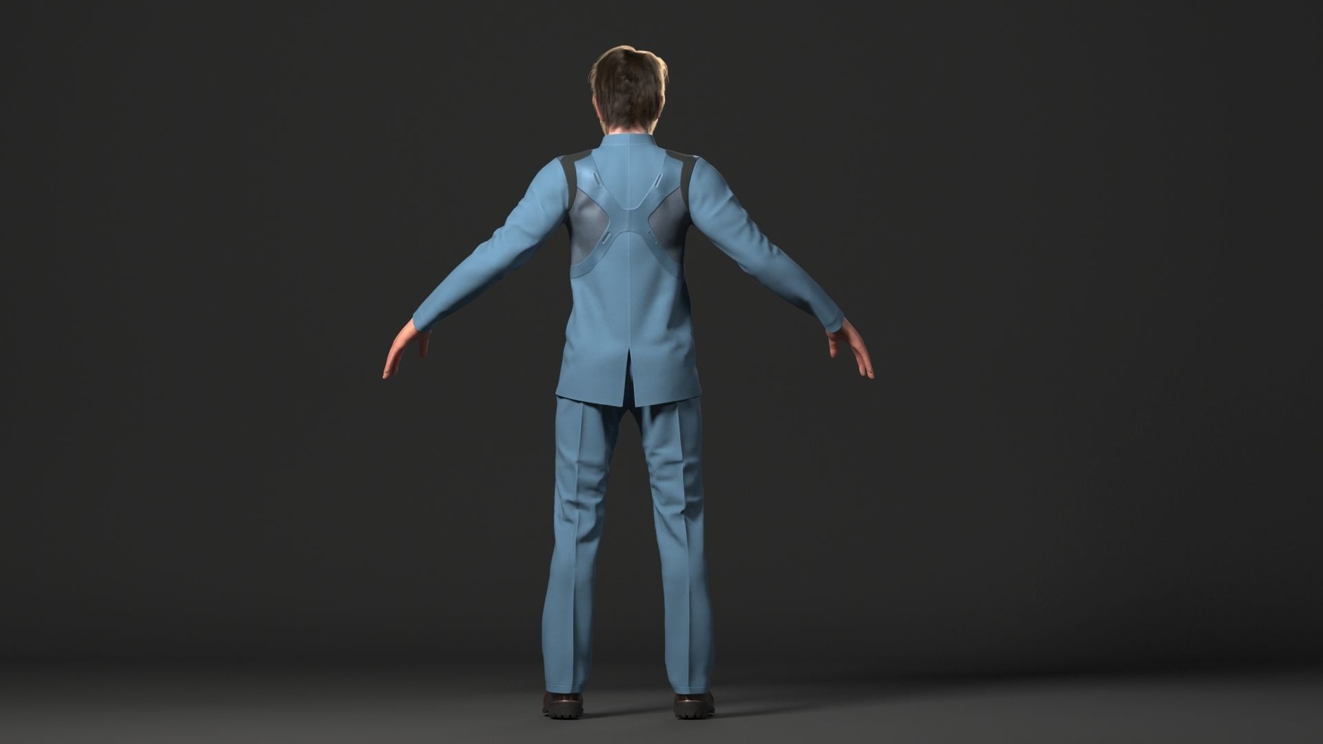 Cyborg Ben Lowpoly Game ready Low-poly 3D model_8