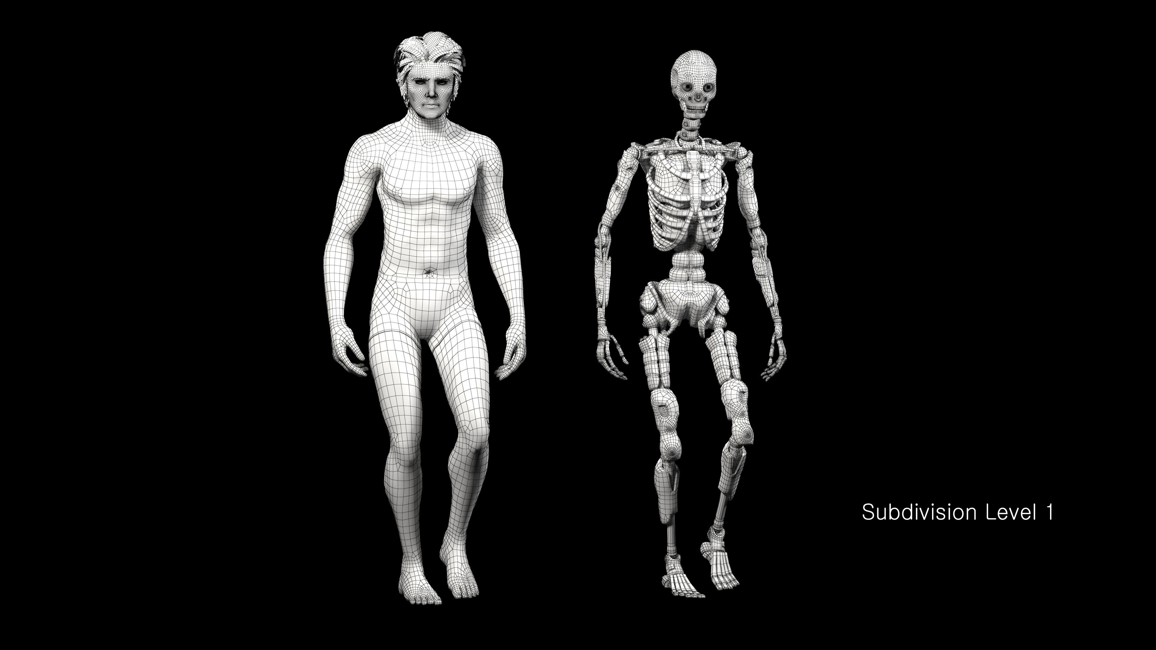 Cyborg Ben Lowpoly Game ready Low-poly 3D model_12