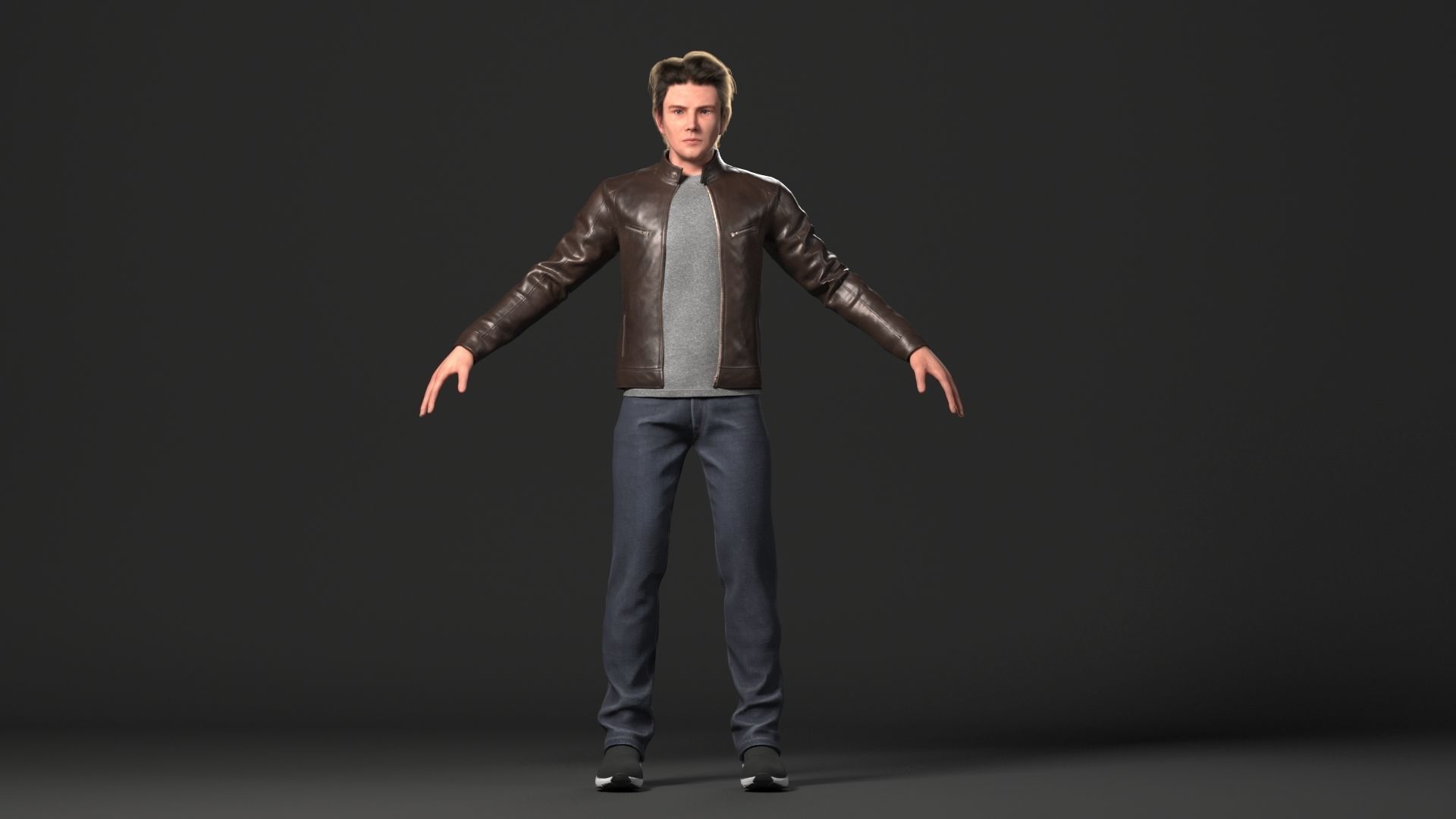 Cyborg Ben Lowpoly Game ready Low-poly 3D model_7