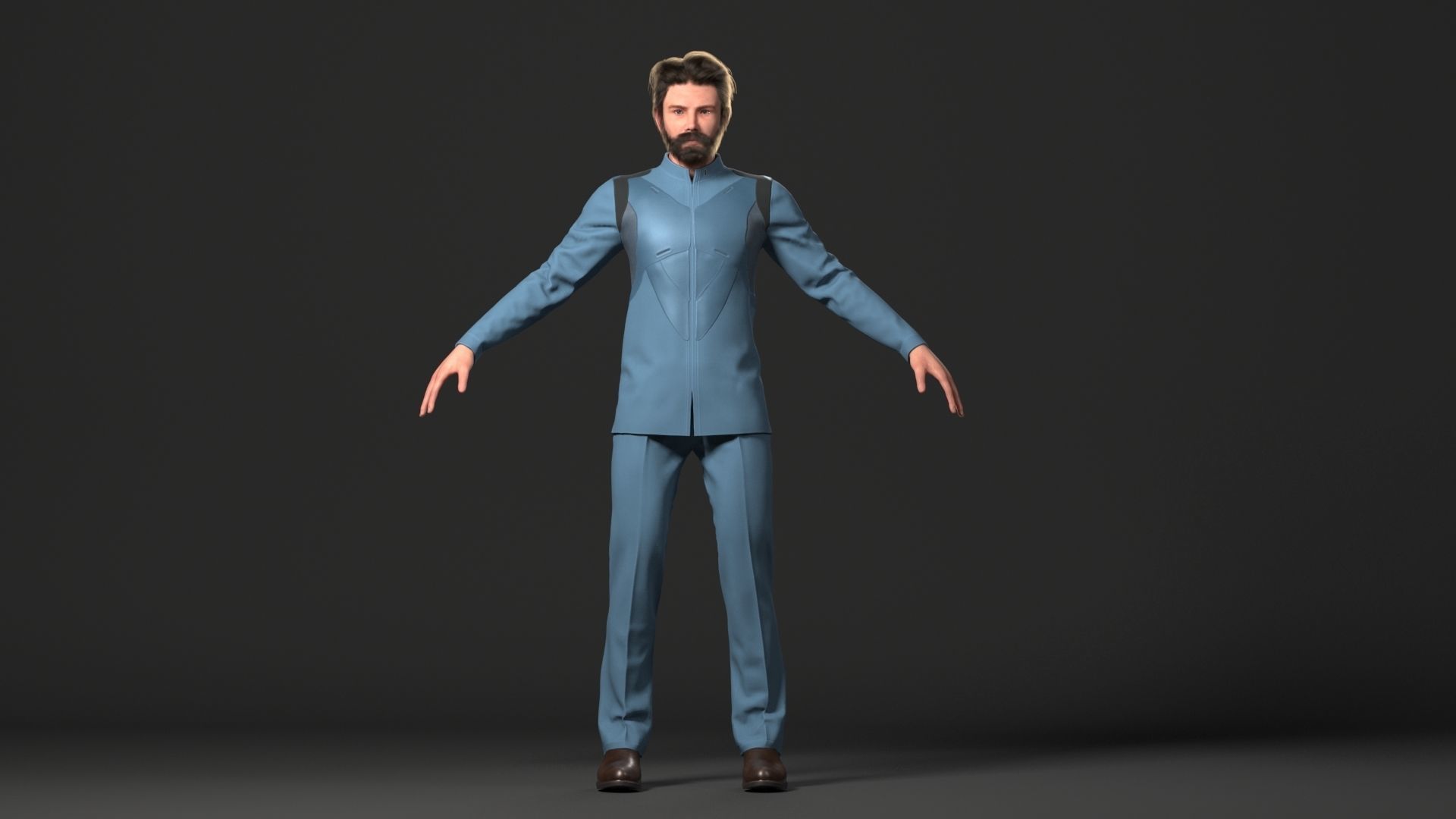 Cyborg Ben Lowpoly Game ready Low-poly 3D model_6