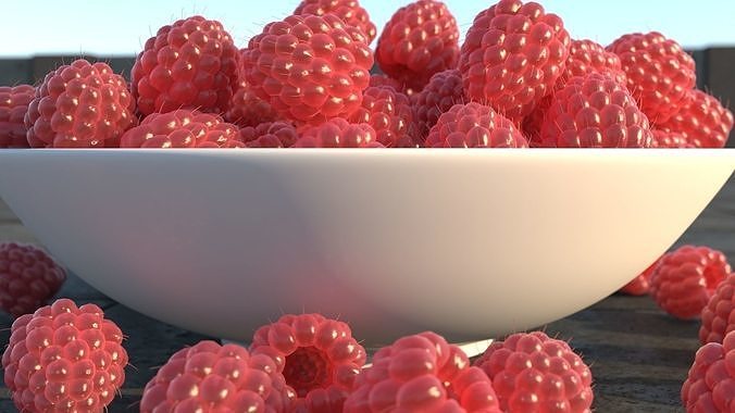 Raspberry 3D model 5