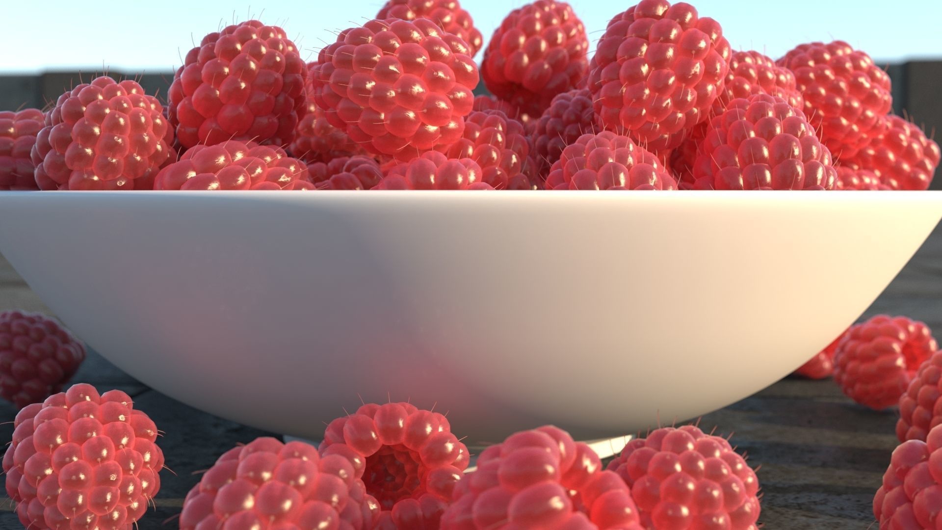 Raspberry 3D model_4