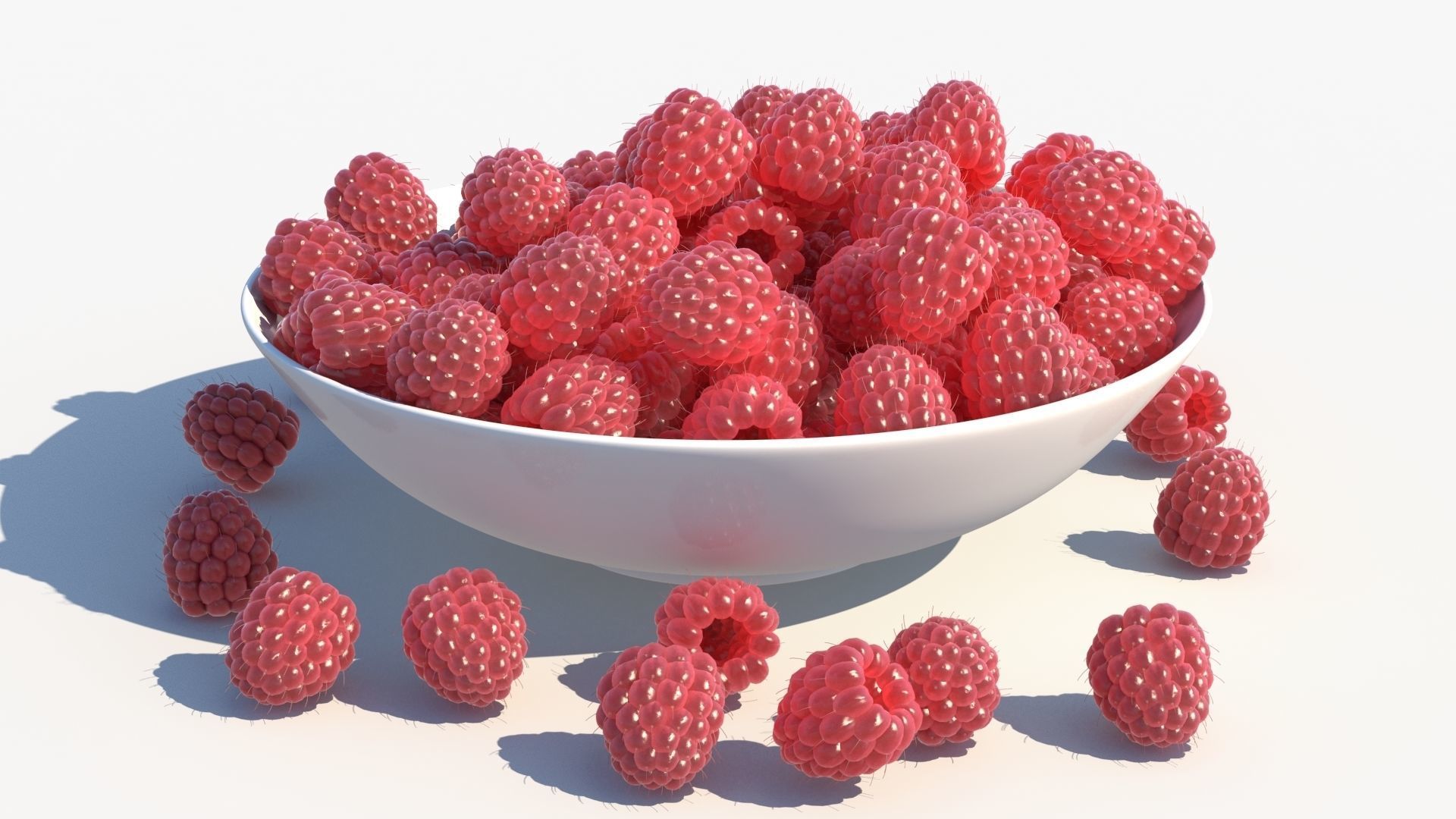 Raspberry 3D model_2