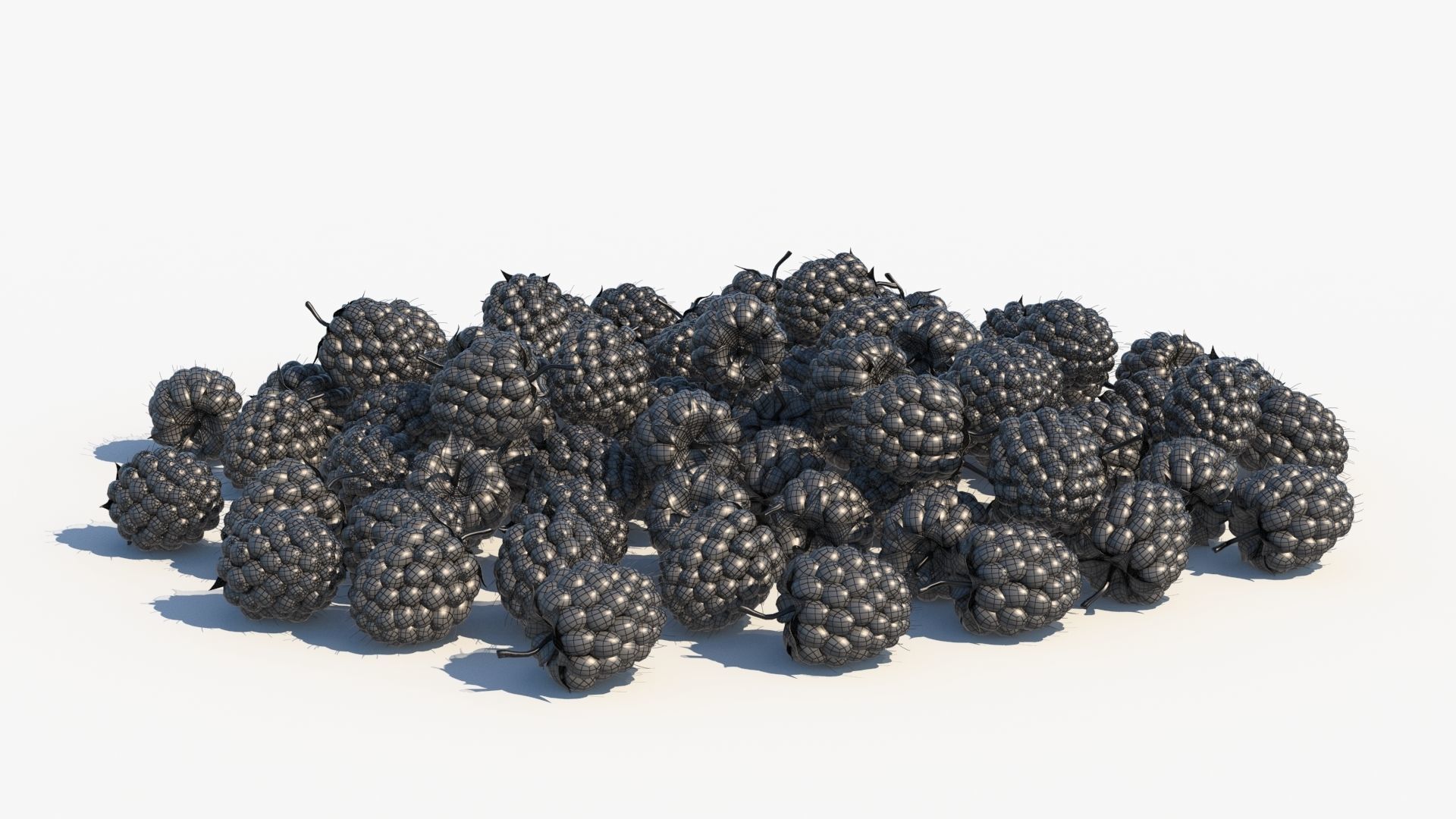 Raspberry 3D model_14