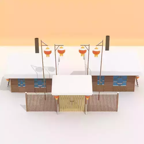 Chinese Snow Village Pack