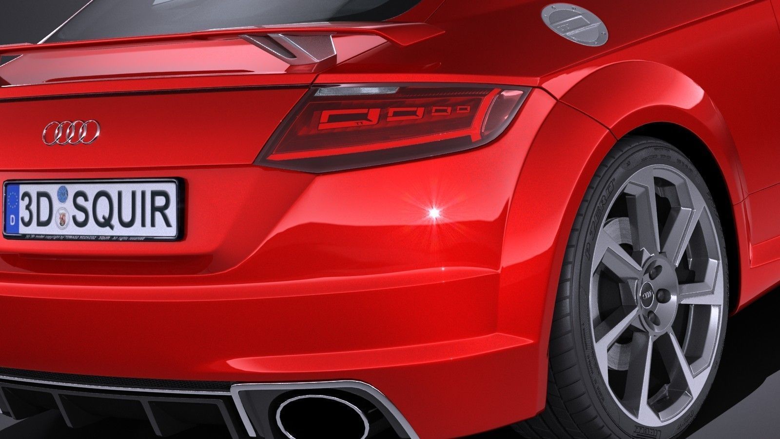 Audi TT RS 2017 3D model_3