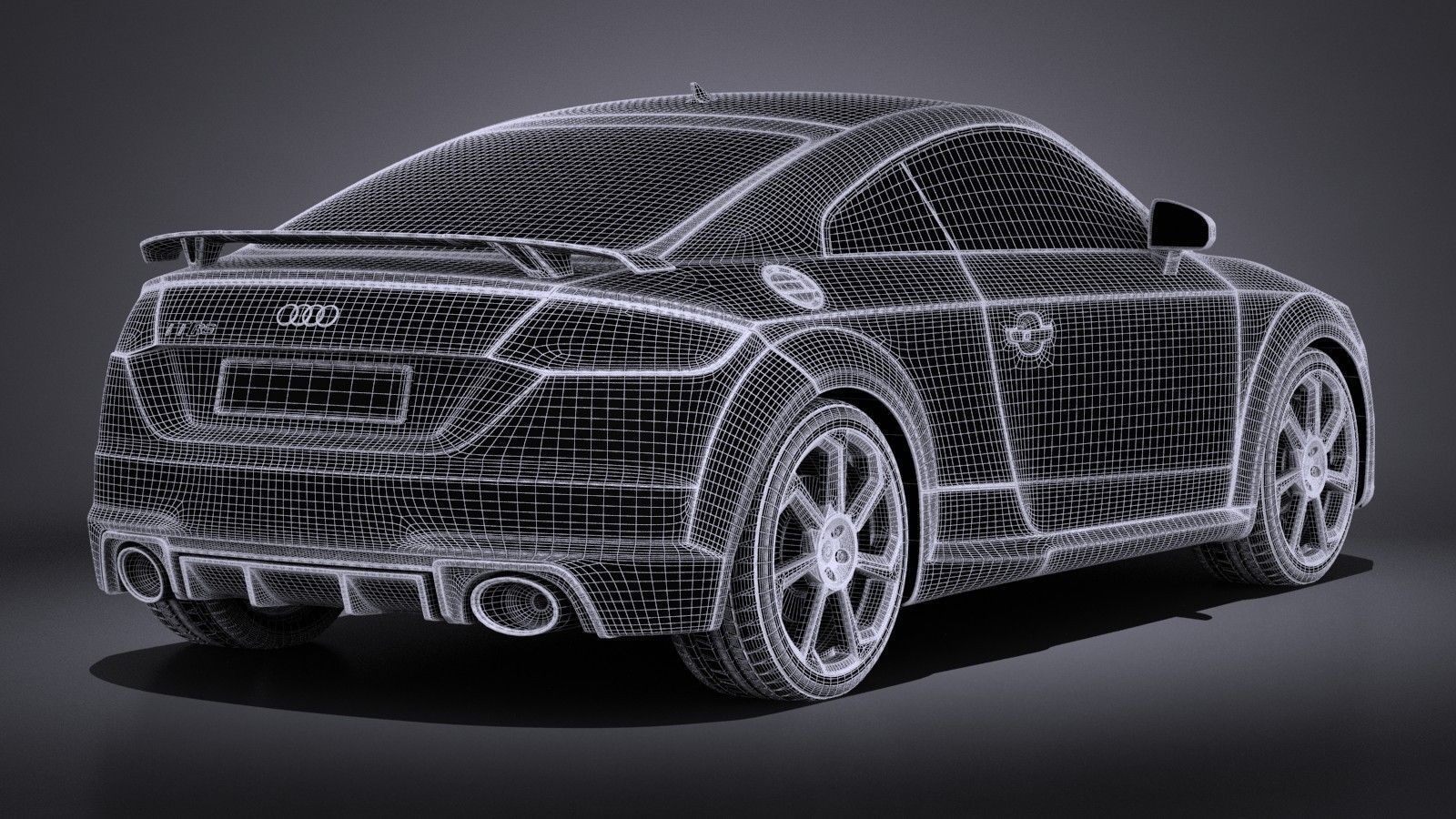 Audi TT RS 2017 3D model_16