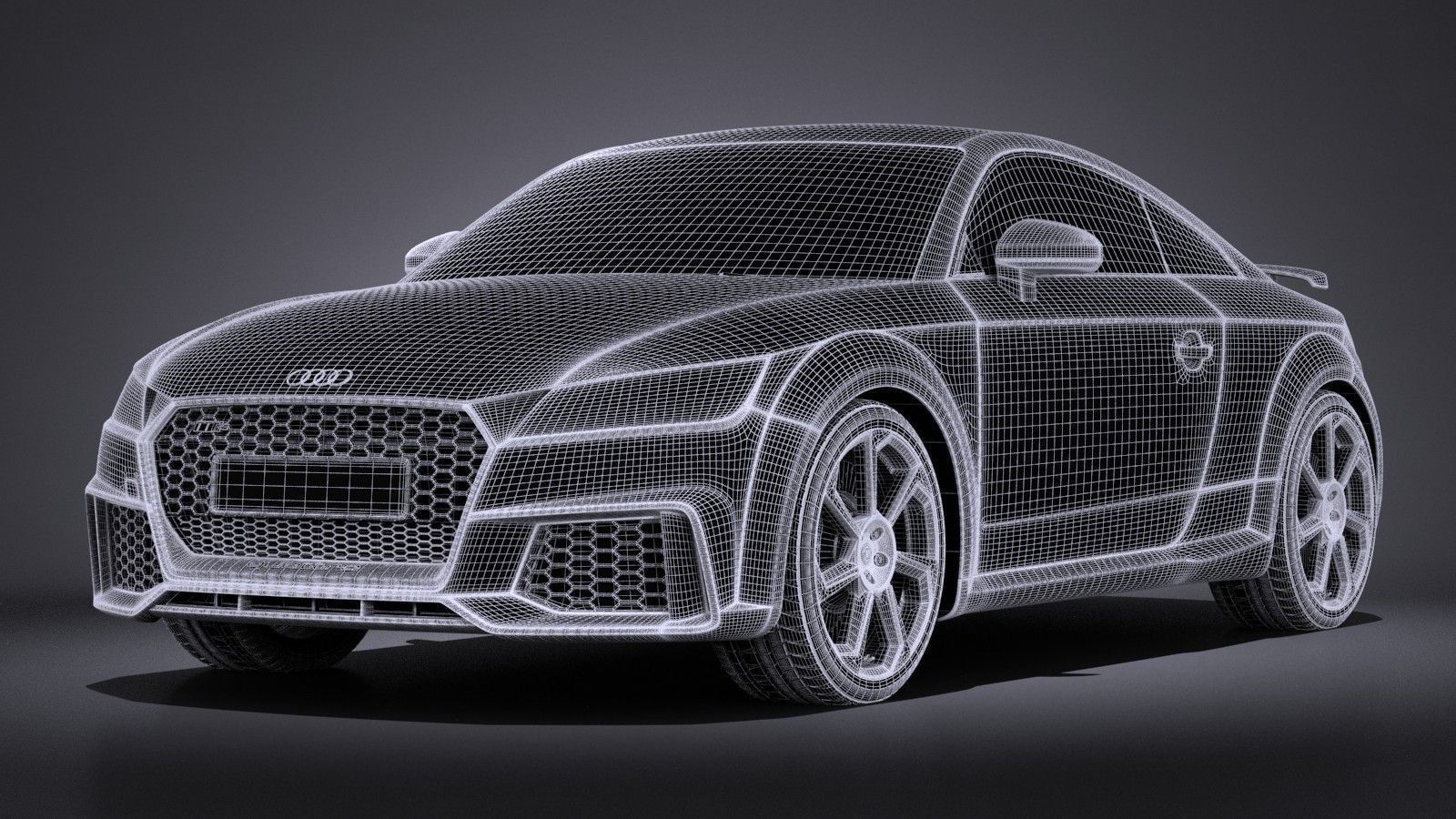 Audi TT RS 2017 3D model_15