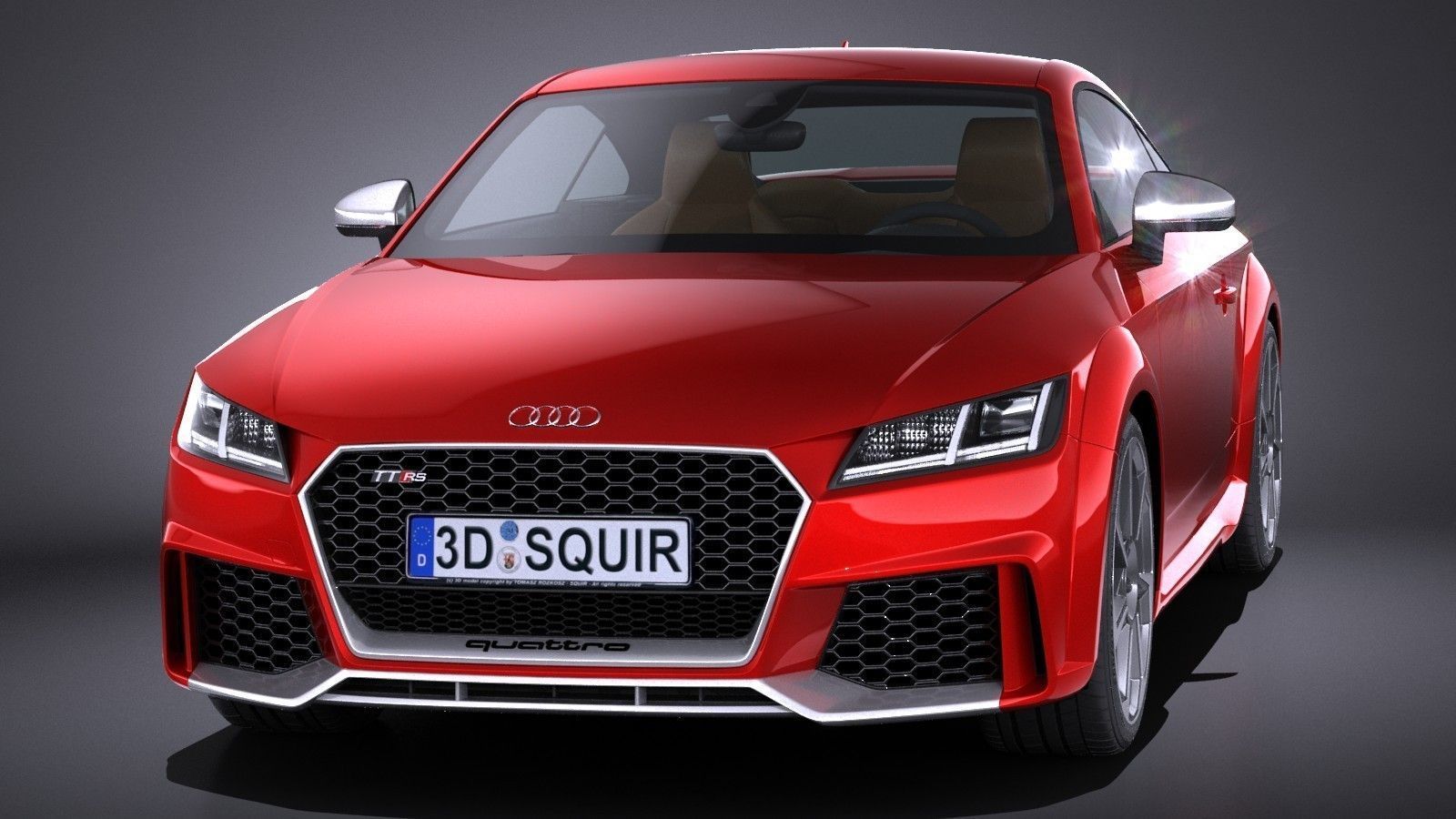Audi TT RS 2017 3D model_1