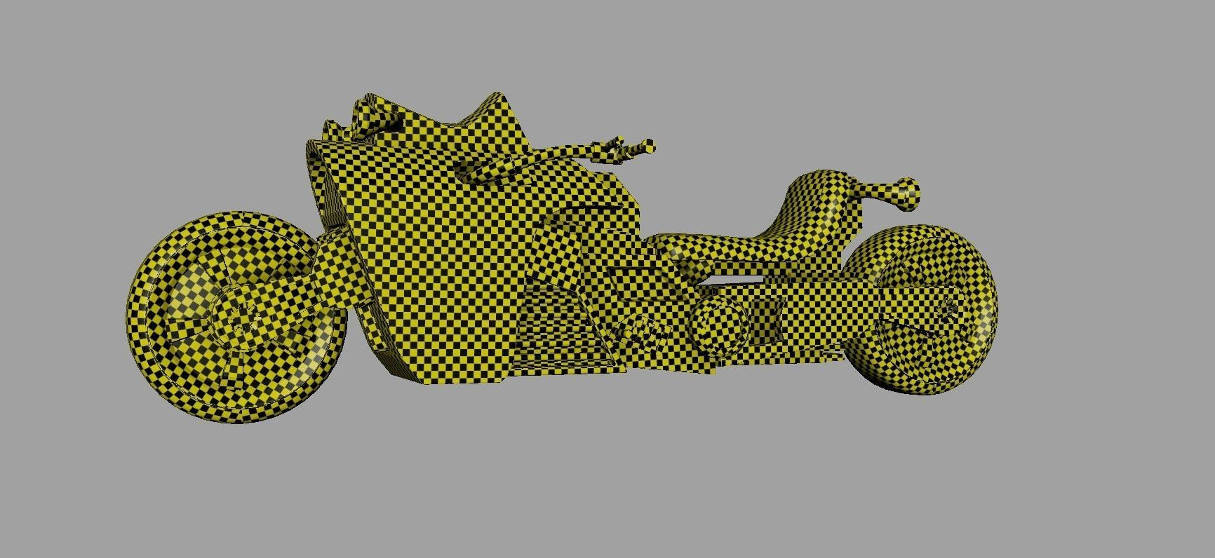 Sci-fi Bike Game Ready 9 Low-poly 3D model_6