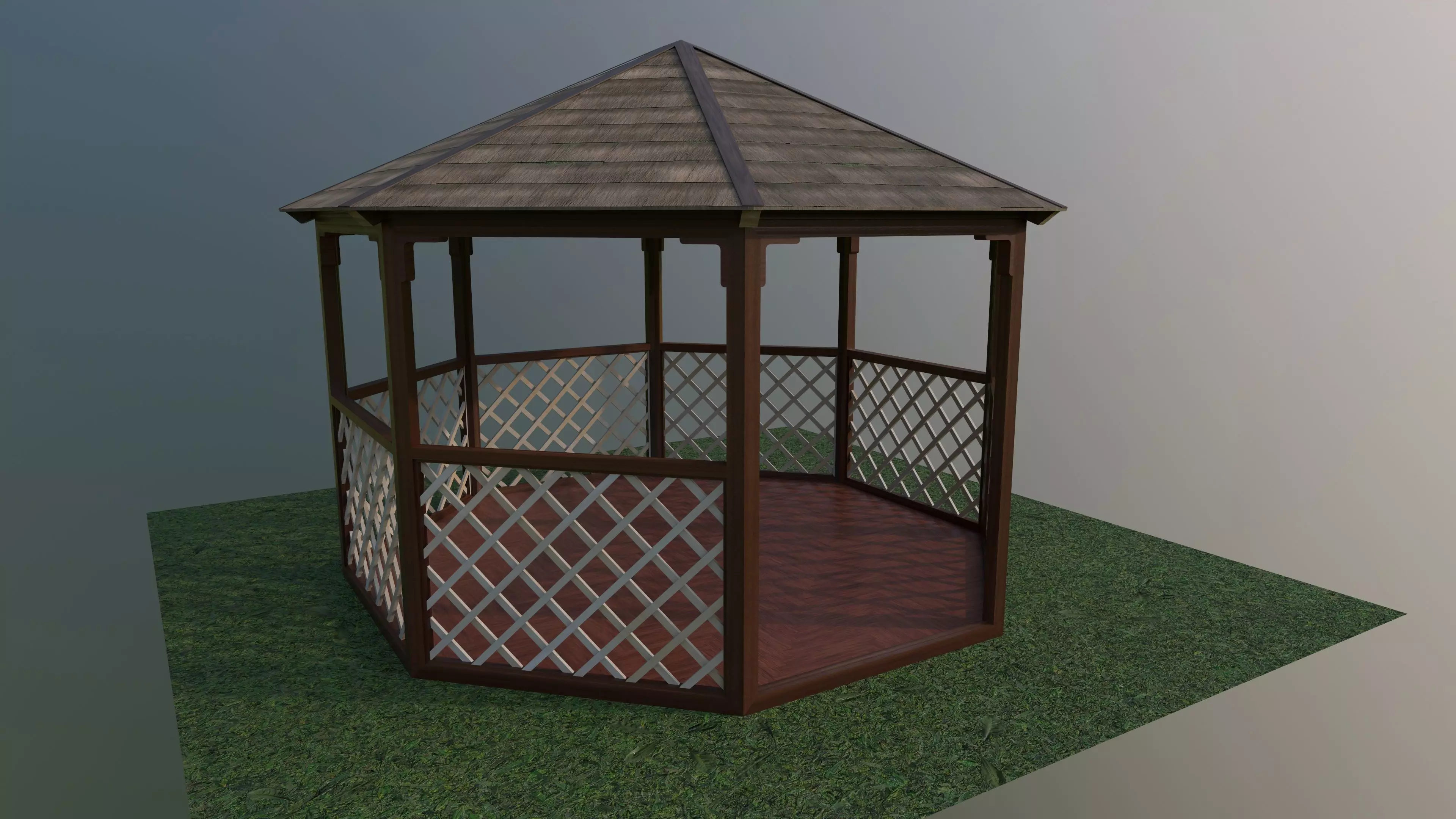 Summer house Free low-poly 3D model